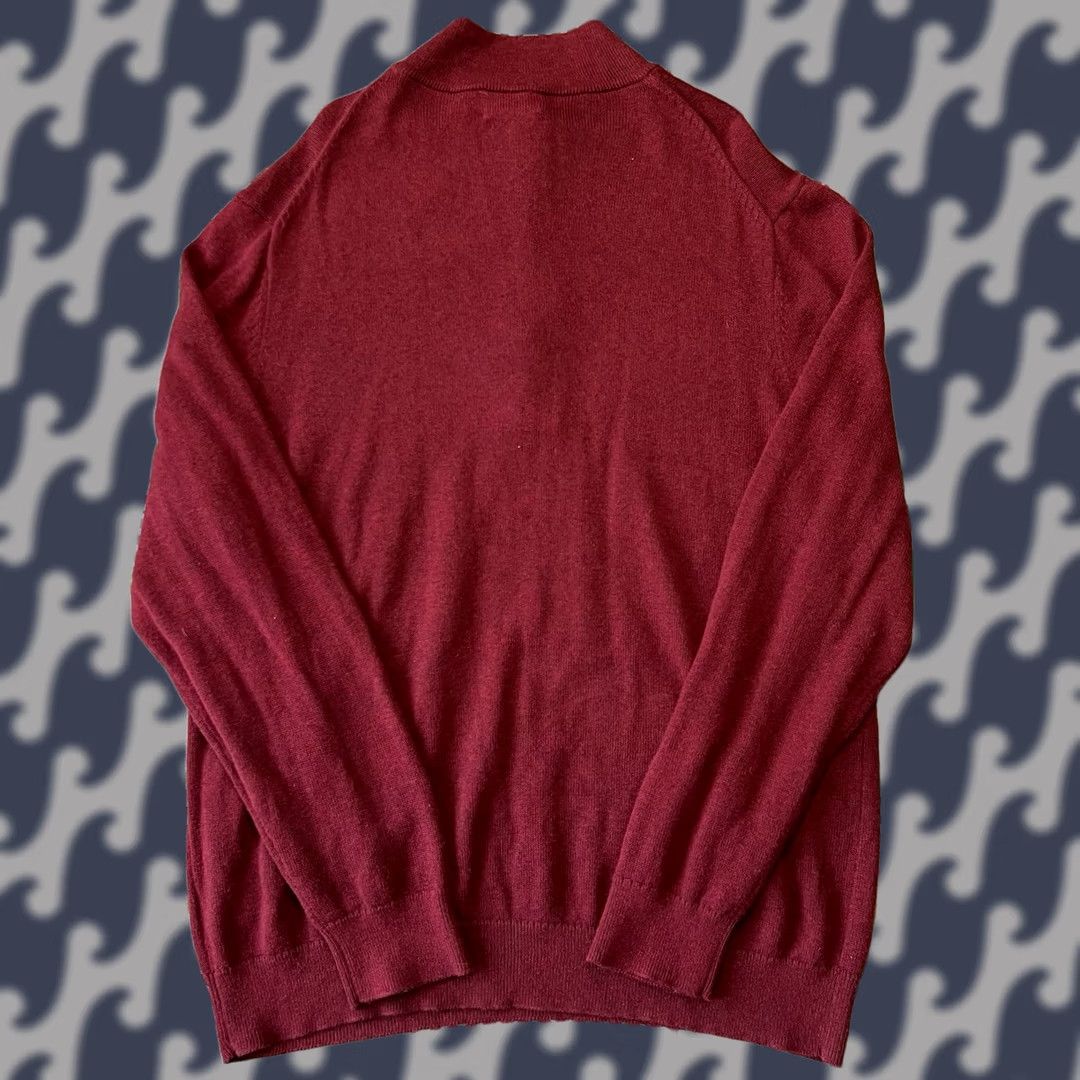 Vineyard Vines Vineyard Vines Sweater Mens L Red Zip Cashmere Blend Mock Neck Preppy Size US L / EU 52-54 / 3 - 1 Thumbnail