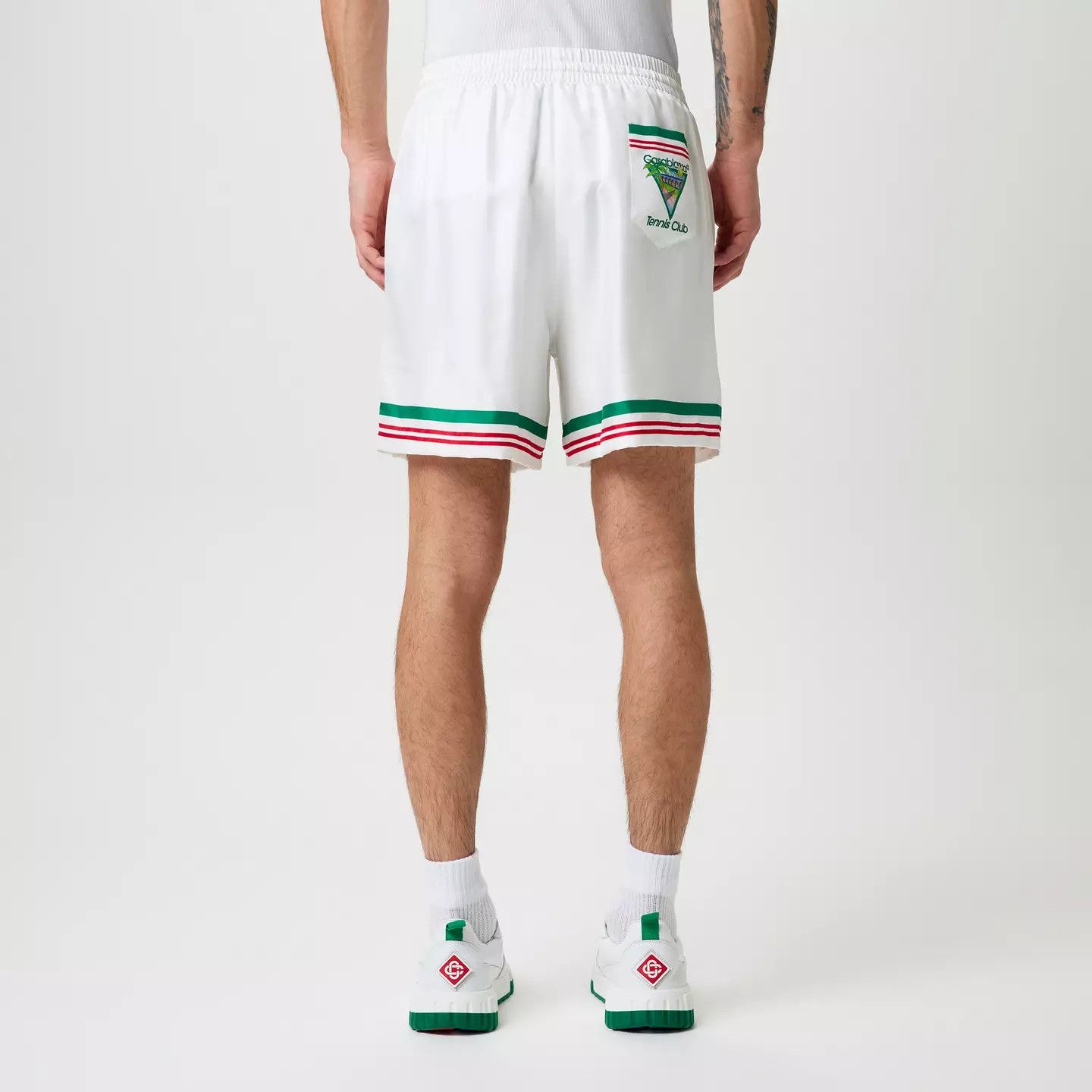 Casablanca o1g2r1mq0426 Tennis Club Icon Shorts in Multicolor Size US 34 / EU 50 - 4 Thumbnail