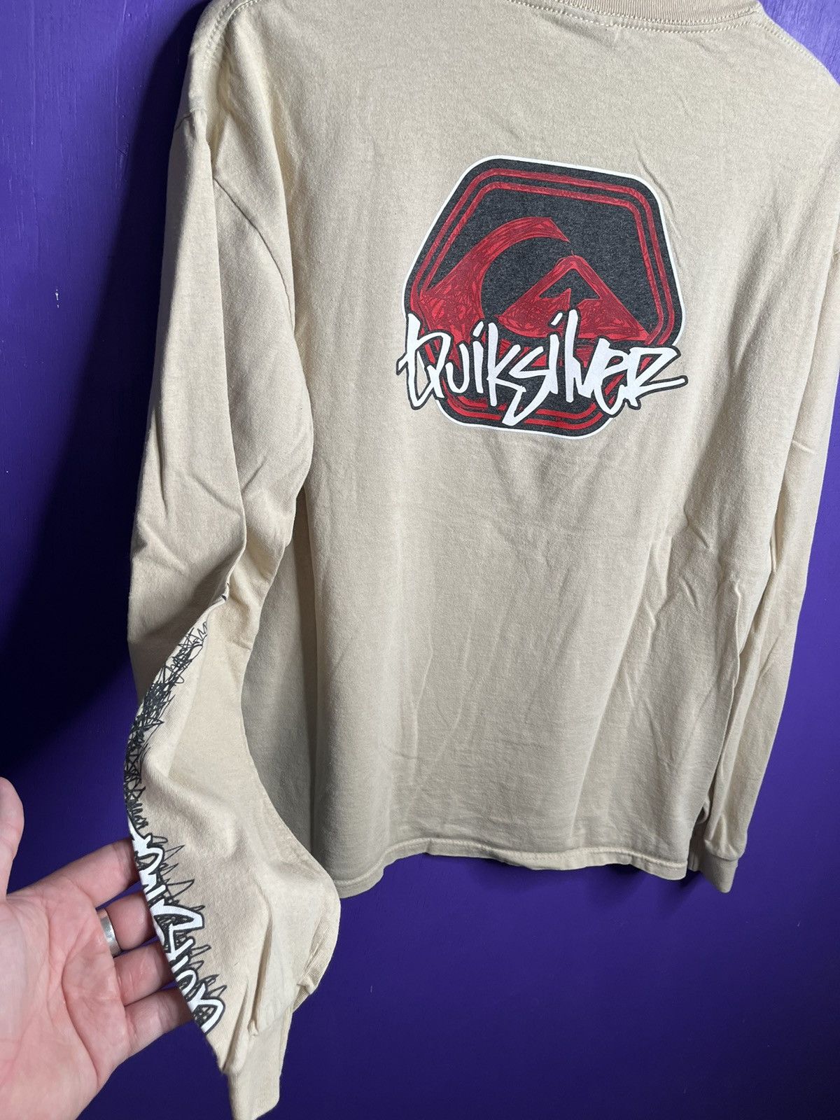 Quiksilver × Vintage Vintage 00s Quicksilver logo long-sleeve t-shirt Size US L / EU 52-54 / 3 - 3 Thumbnail