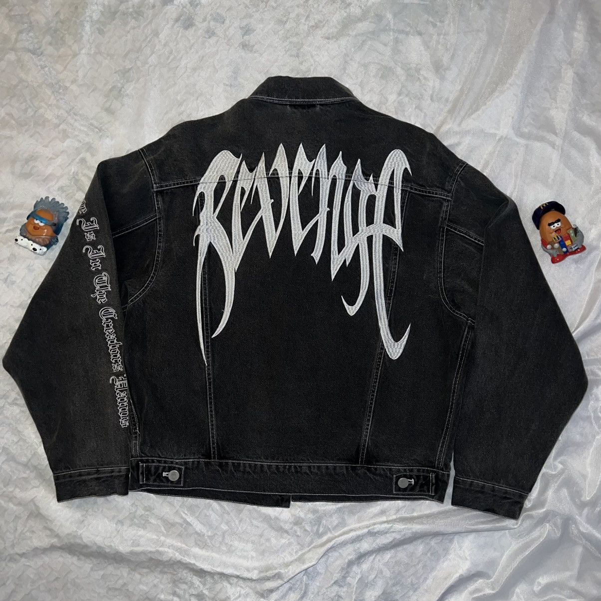 Revenge Revenge Black/White Embroidered Denim Jacket Size US M / EU 48-50 / 2 - 4 Thumbnail