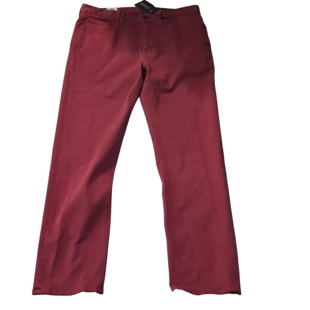 Roark Roark Hwy 128 5 Pocket Maroon Straight Fit Jeans Size 36 Size US 36 / EU 52 - 2 Thumbnail