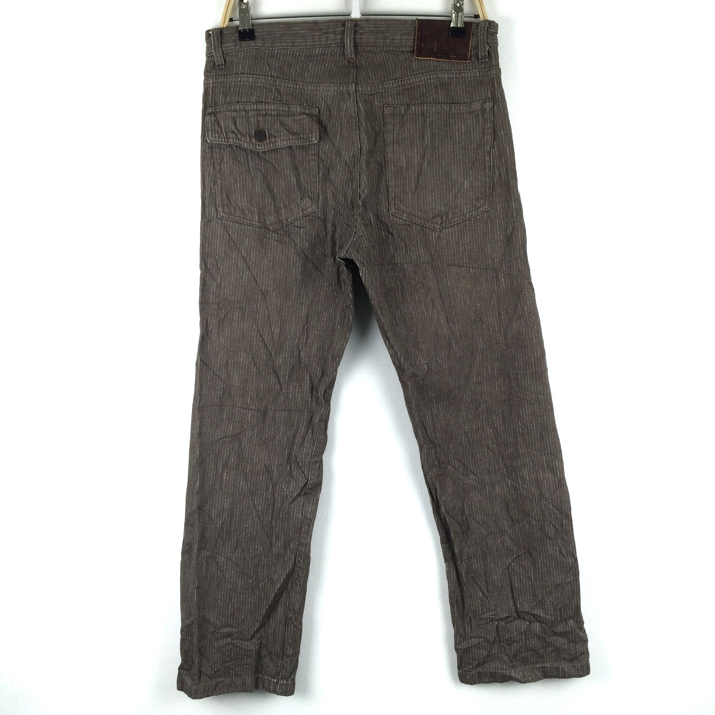 Global Work × Japanese Brand X91 JAPAN GLOBAL WORK CORDUROY STRIPED WORK PANTS Size US 34 / EU 50 - 1 Thumbnail