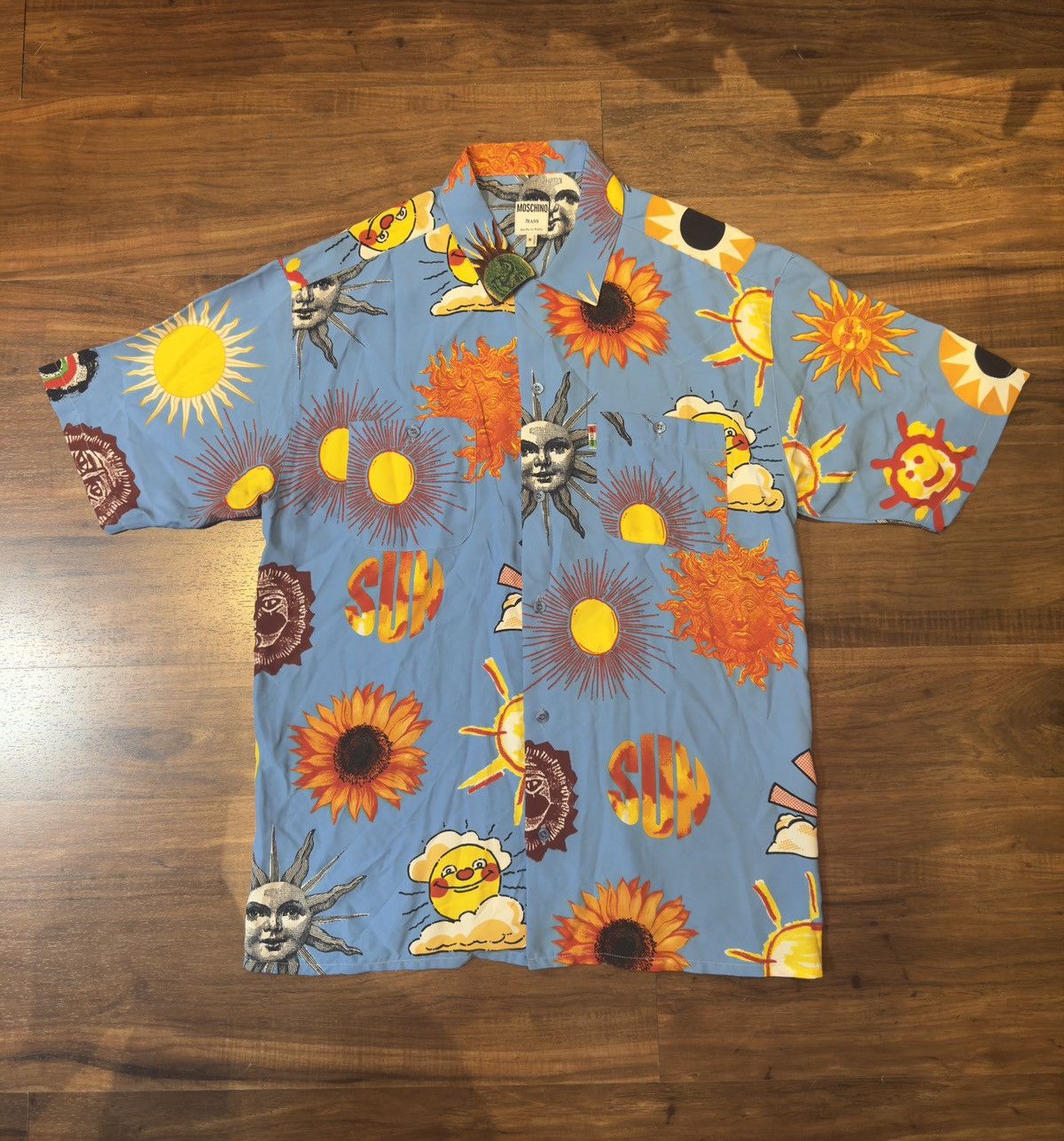 Moschino Vintage Moschino 1993 Sun Shirt Size US M / EU 48-50 / 2 - 1 Thumbnail