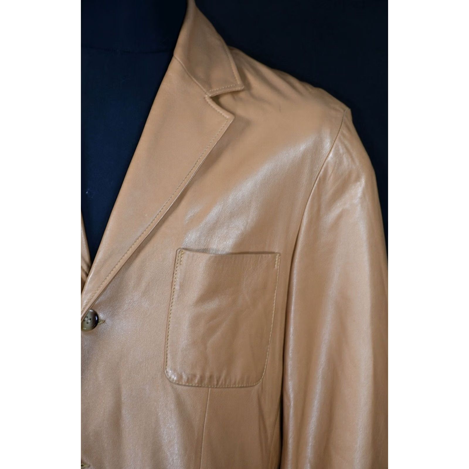 Bally BALLY Jacket Men Leather Brown 44 Size 44 Vintage? Size US S / EU 44-46 / 1 - 3 Thumbnail
