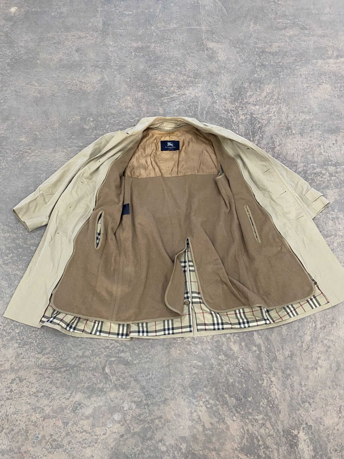 Burberry Burberry Nova Check Long Coat Winter Jacket 90s Size US L / EU 52-54 / 3 - 3 Thumbnail