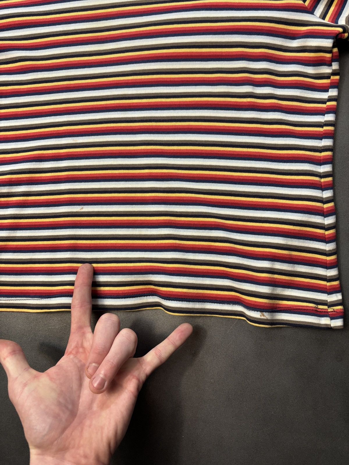 Other × Vintage Y2K Vintage Xhilaration Longsleeve Shirt Stripe Stretch 2000 Size M / US 6-8 / IT 42-44 - 7 Thumbnail