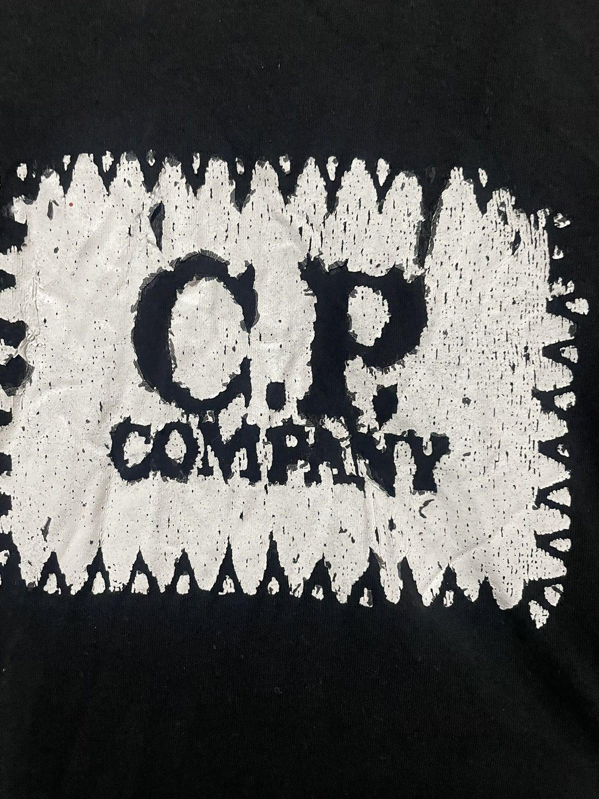 C.P. Company C.P. Company Vintage Big Logo Black Tee M Size US M / EU 48-50 / 2 - 2 Thumbnail