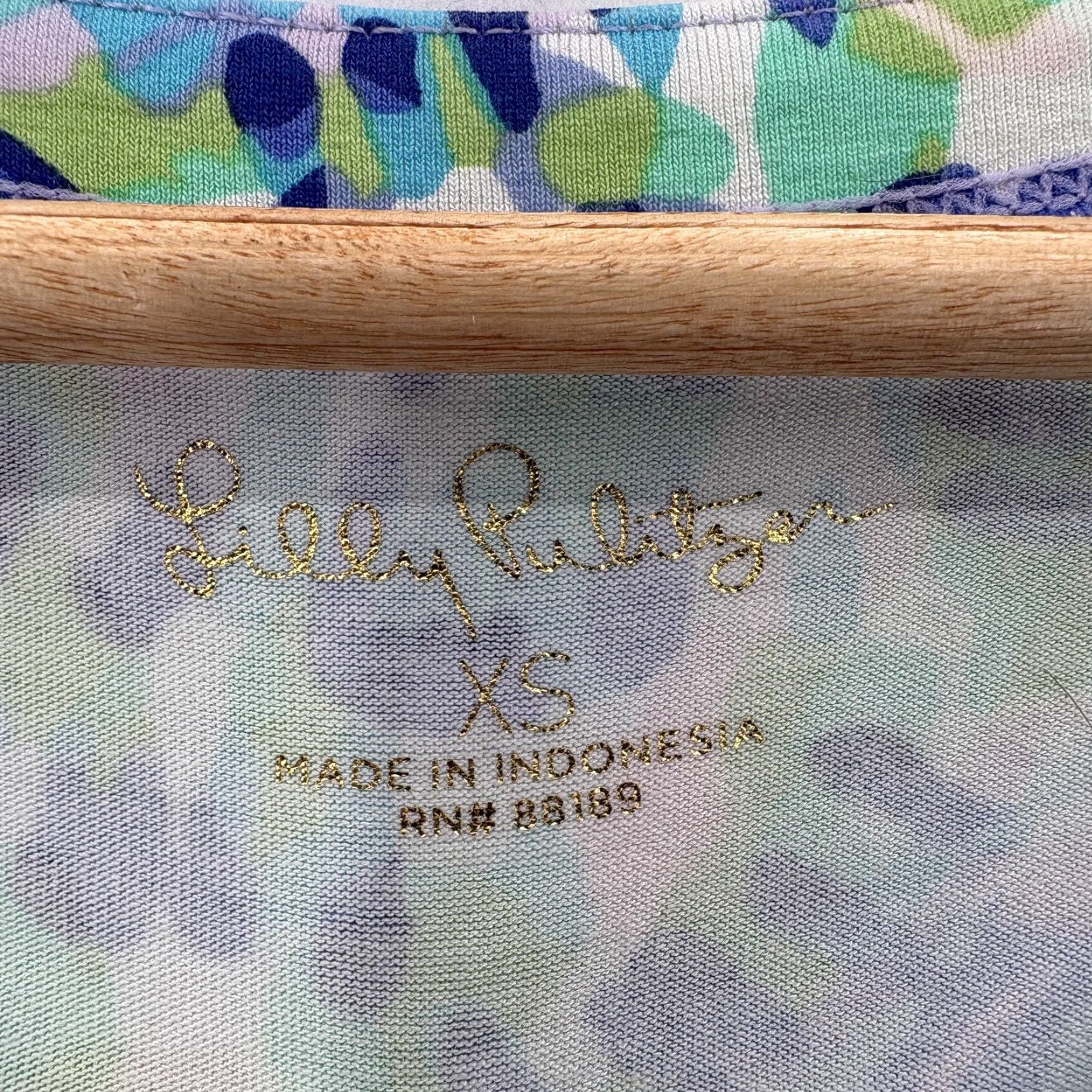 Lilly Pulitzer Lilly Pulitzer Dress Womens XS Blue Green Floral 3/4 Sleeve Shift Preppy Sophie Size XS / US 0-2 / IT 36-38 - 4 Thumbnail