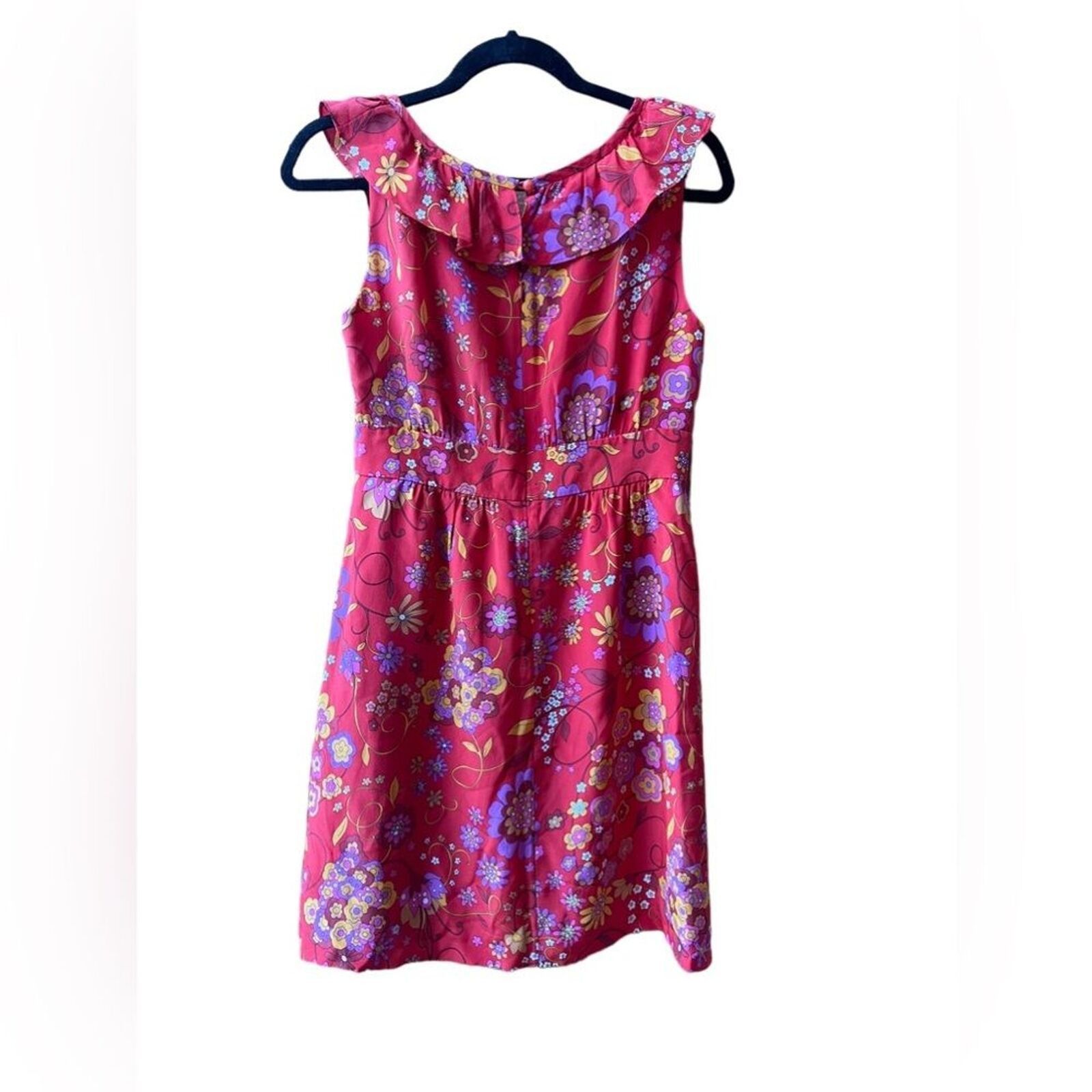 Tibi Tibi New York Floral Silk Ruffle Floral Mini Dress Sz:4 Size S / US 4 / IT 40 - 5 Thumbnail