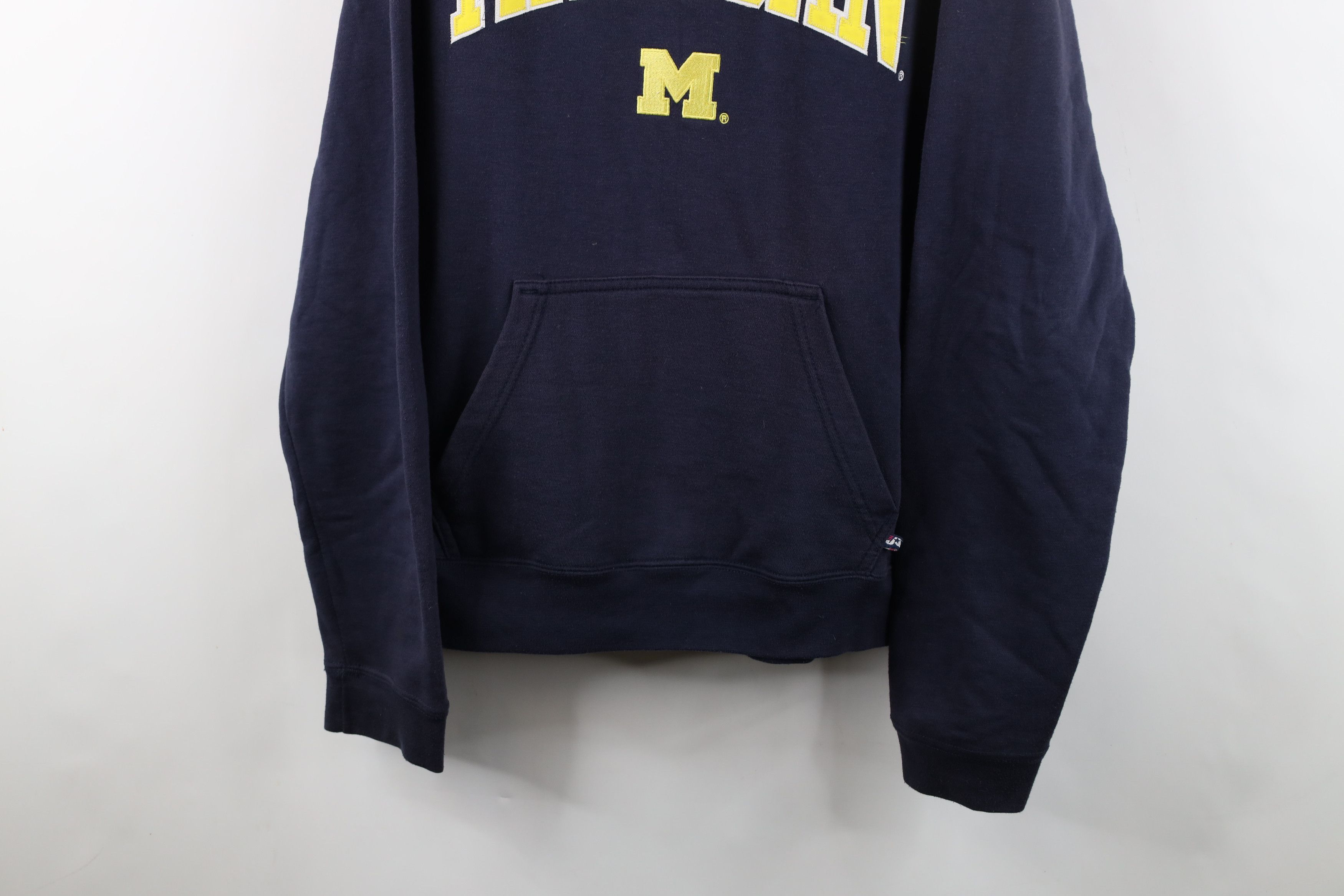 Vintage Vintage Spell University of Michigan Hoodie Sweatshirt Blue Size US L / EU 52-54 / 3 - 3 Thumbnail