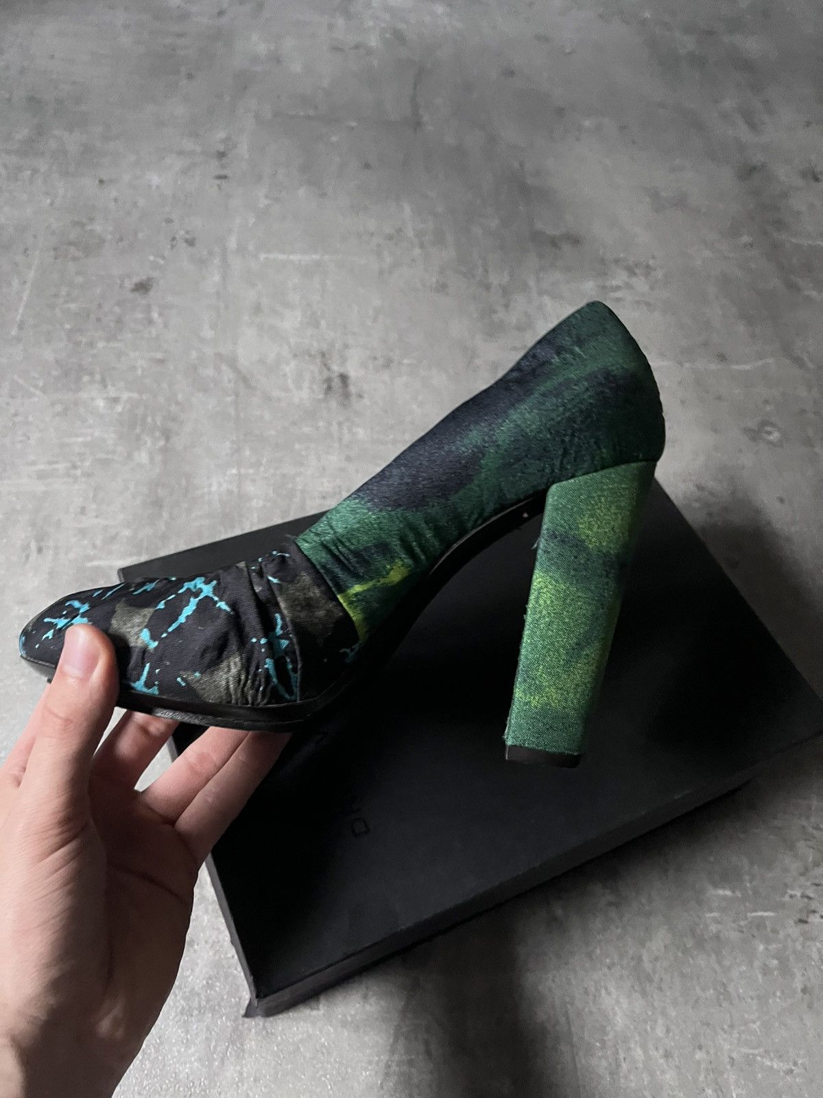 Dries Van Noten Dries Van Noten Gathered material heel multicolor Size US 9 / IT 39 - 9 Thumbnail