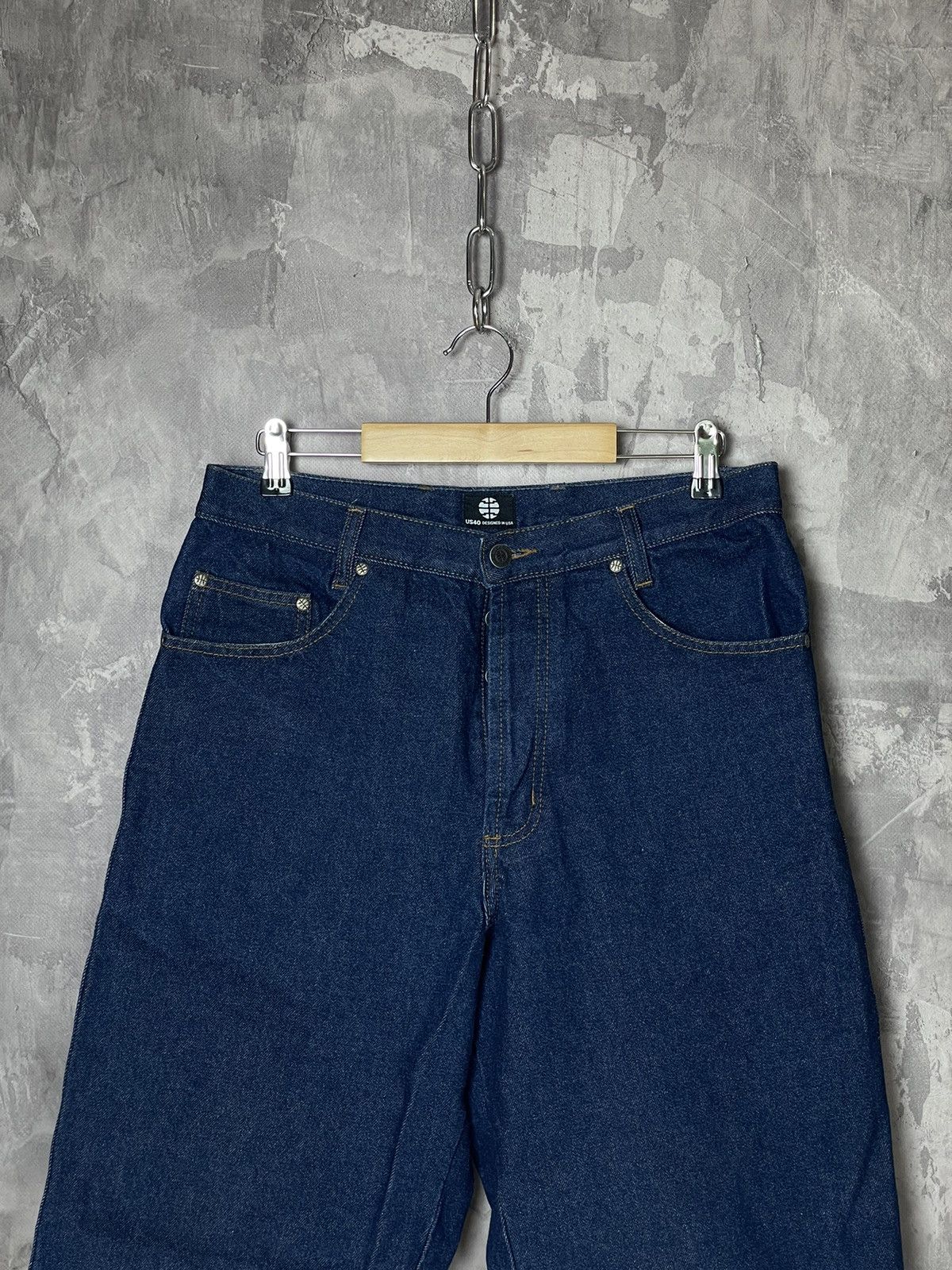 Southpole Crazy Y2k Vintage Baggy Shorts Denim Grunge Jnco Style Size US 32 / EU 48 - 5 Thumbnail