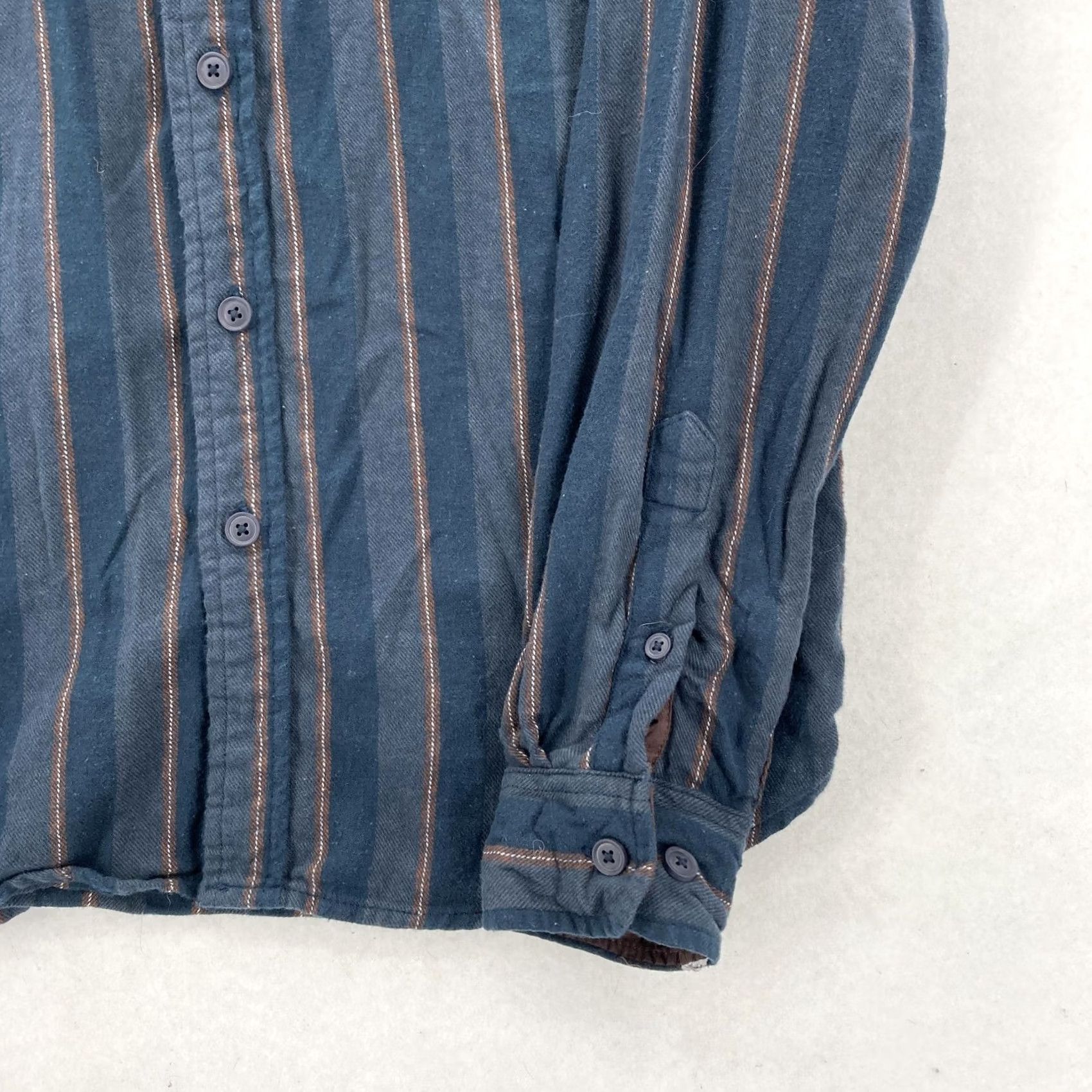 Denime Denim & Flower Ricky Singh Shirt Mens Small Blue Brown Striped Button Down Woven Size US S / EU 44-46 / 1 - 3 Thumbnail