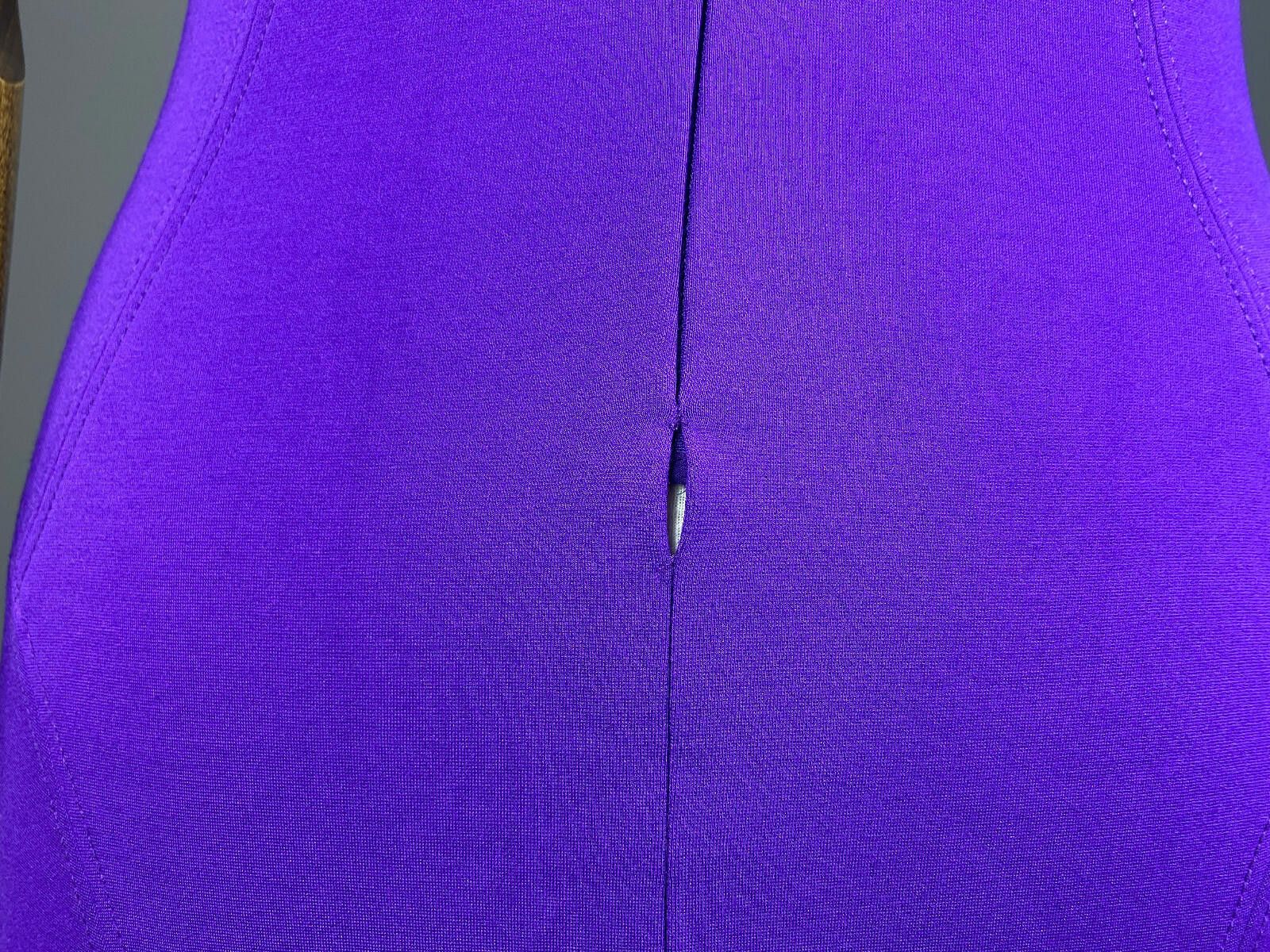 Diane von Furstenberg Diane von Furstenberg Purple Bodycon Tank Mini Dress Size 8 Size M / US 6-8 / IT 42-44 - 7 Thumbnail
