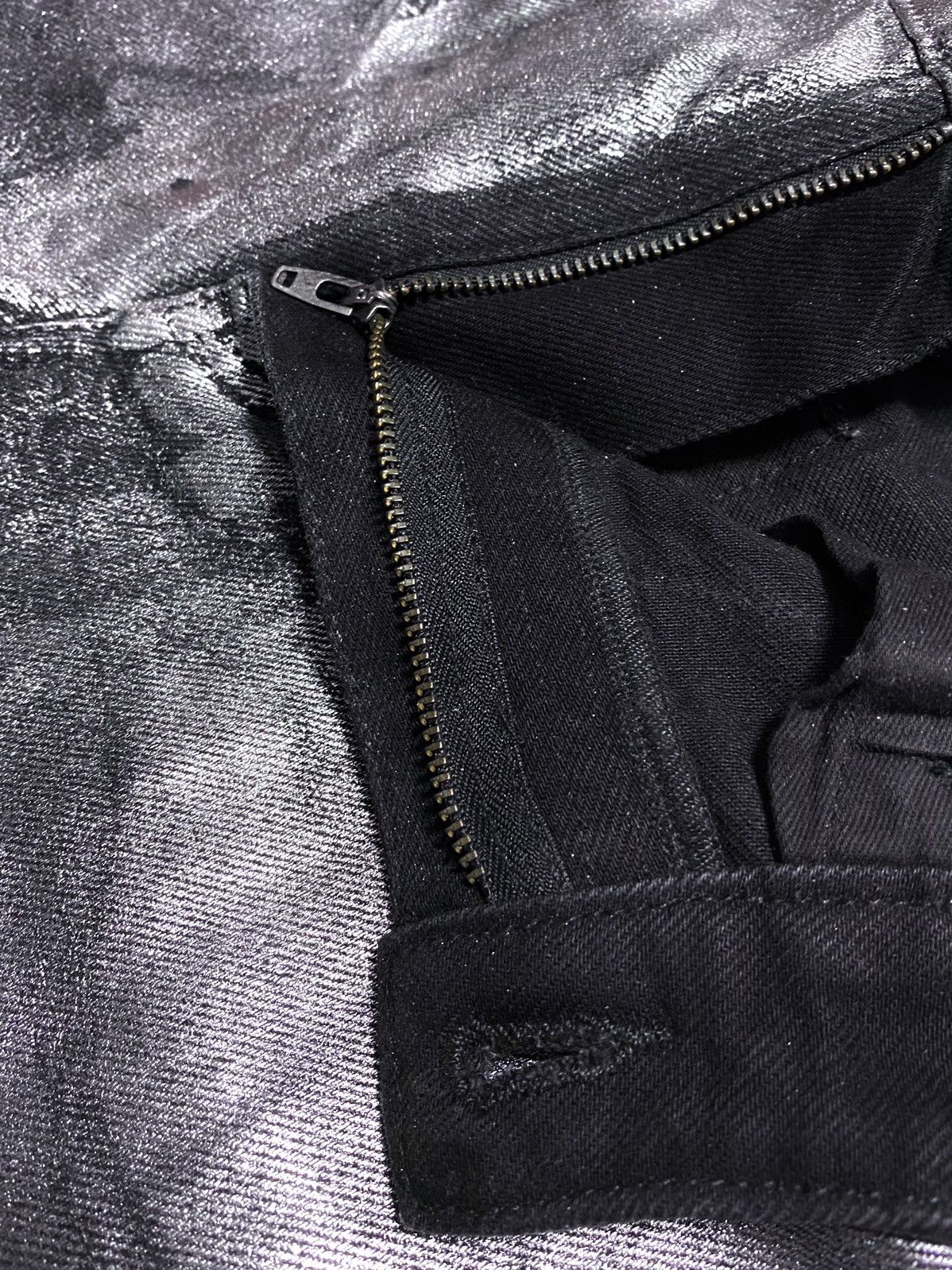Cheap Monday Margiela Style Silver Painted Archival Jeans Denim Artisanal Size 28" / US 6 / IT 42 - 15 Thumbnail