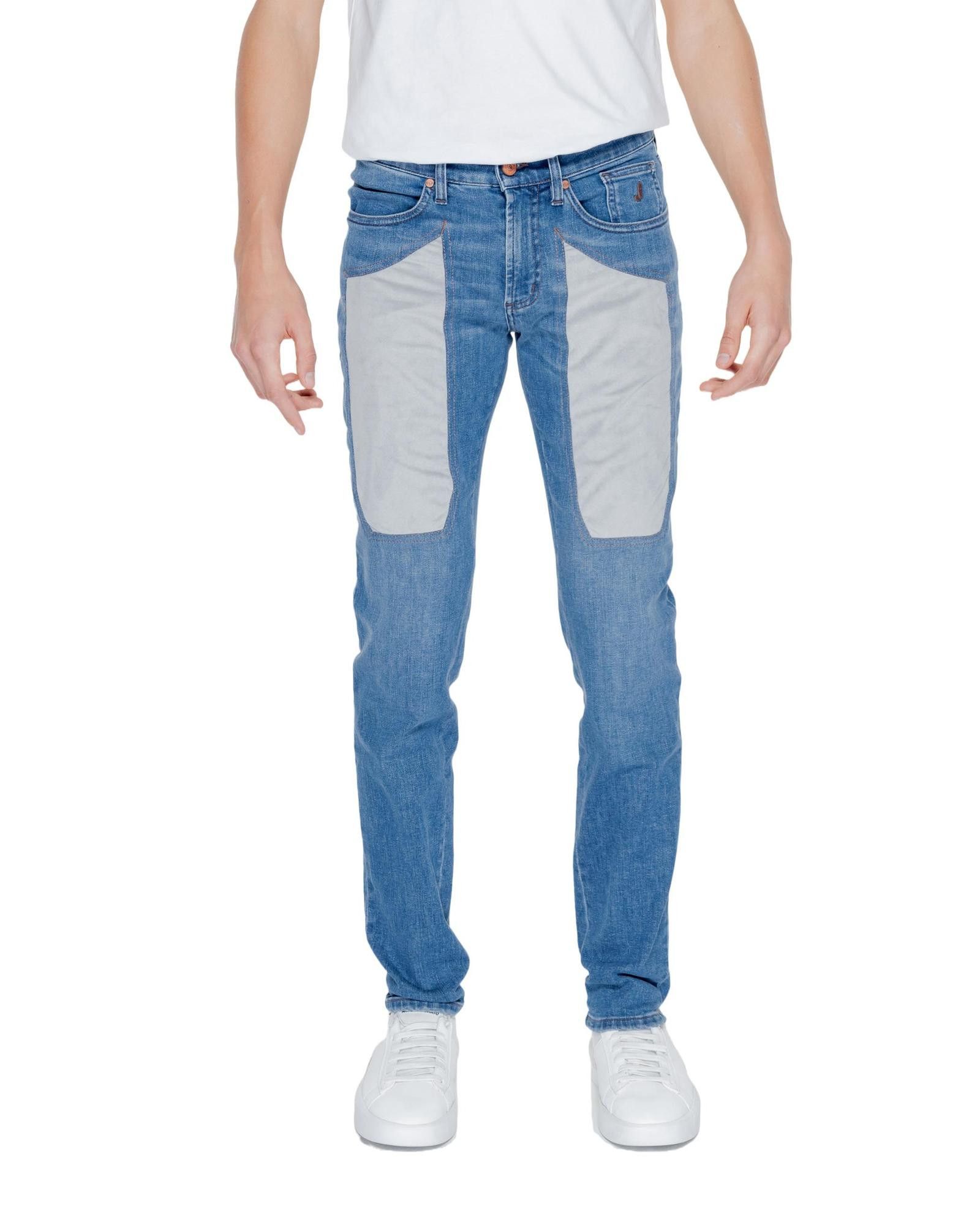 image of Jeckerson Plain Front And Back Pocket Jeans in Blue, Men's (Size 33)