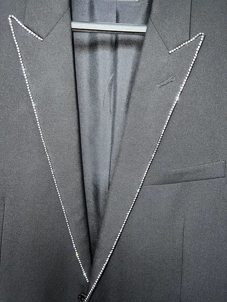 Saint Laurent Paris Classic Saint Laurent Black Suit Jacket-2506 Size US M / EU 48-50 / 2 - 2 Thumbnail