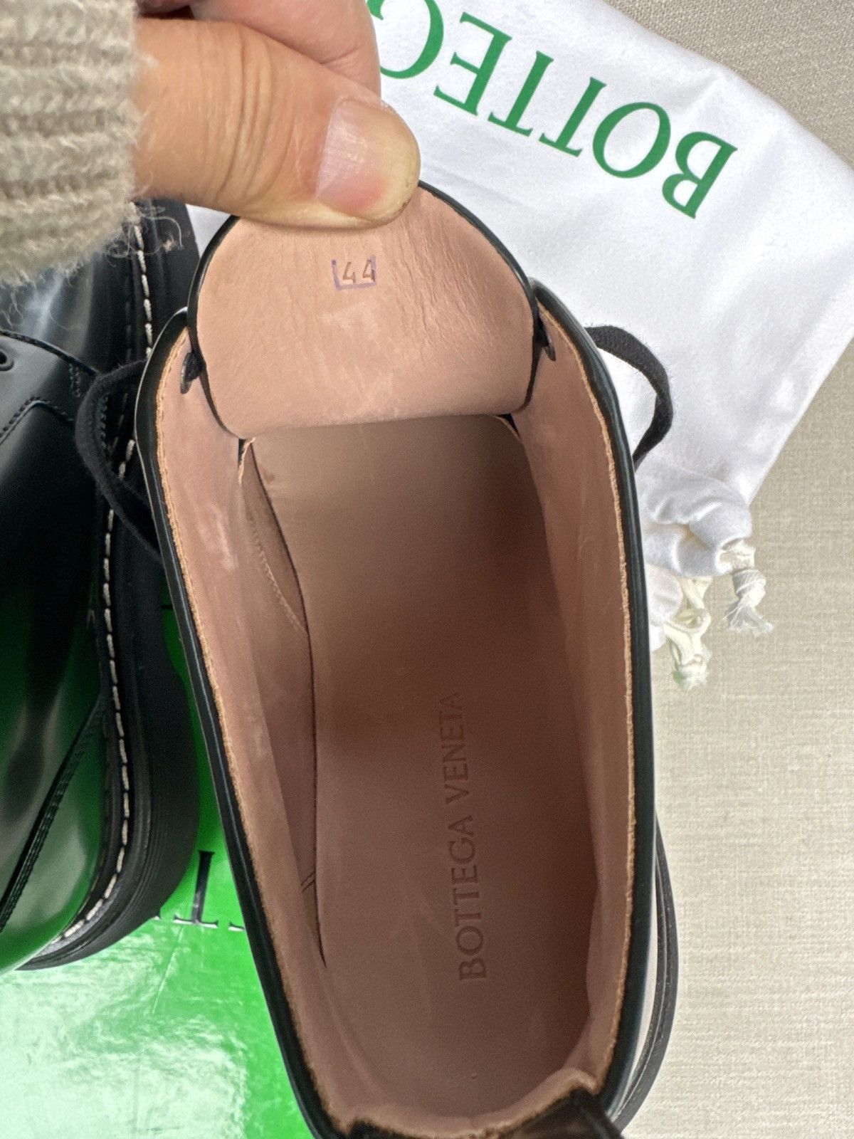 Bottega Veneta New in Box, Dark Green Lace Up Size US 11 / EU 44 - 9 Thumbnail