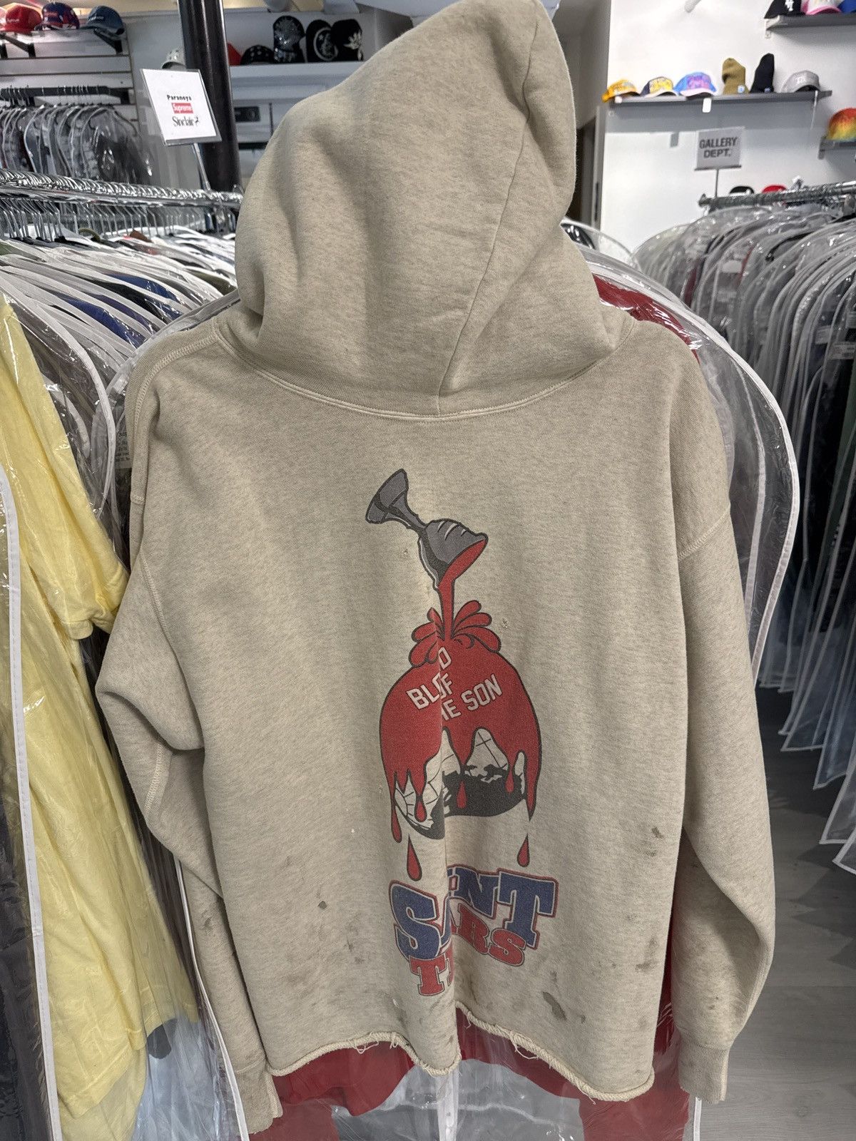 DENIM TEARS × Saint Michael Saint Michael Denim Tears Holy Grail Hoodie Cream Size US M / EU 48-50 / 2 - 2 Thumbnail