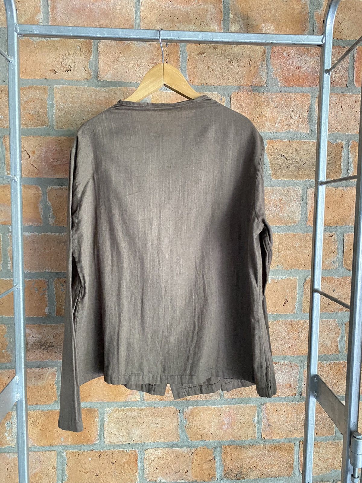 Issey Miyake Plantation collarless shirt Size M / US 6-8 / IT 42-44 - 12 Thumbnail