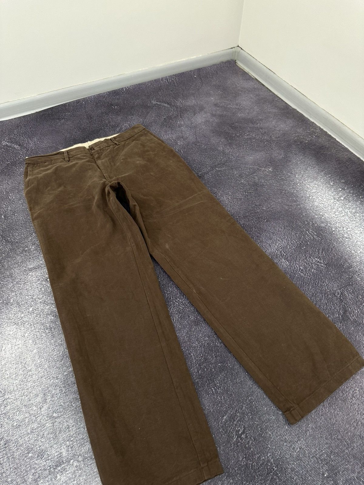 Fay × Vintage Vintage Fay Brown Luxury Baggy Pants Size US 38 / EU 54 - 4 Thumbnail