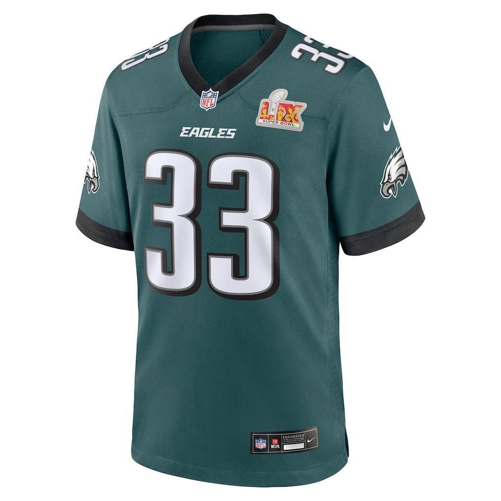 Nike NFL Philadelphia Eagles Super Bowl LIX Jersey #33 DeJean, S Size US S / EU 44-46 / 1 - 2 Thumbnail