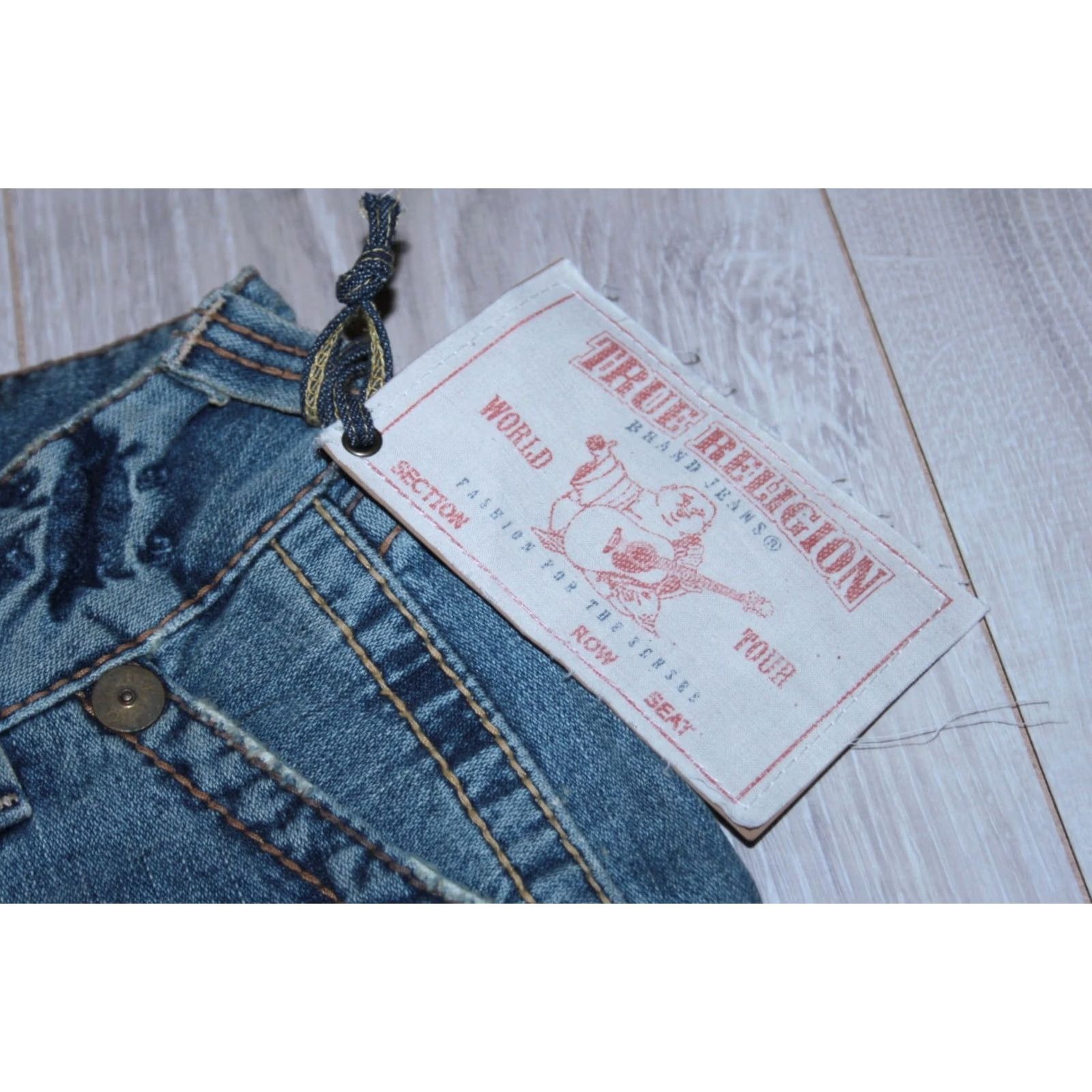 True Religion True Religion Jeans Sammy Shorts Denim Shorts 26 Blue Womens BNWT Size 26" / US 2 / IT 38 - 2 Thumbnail