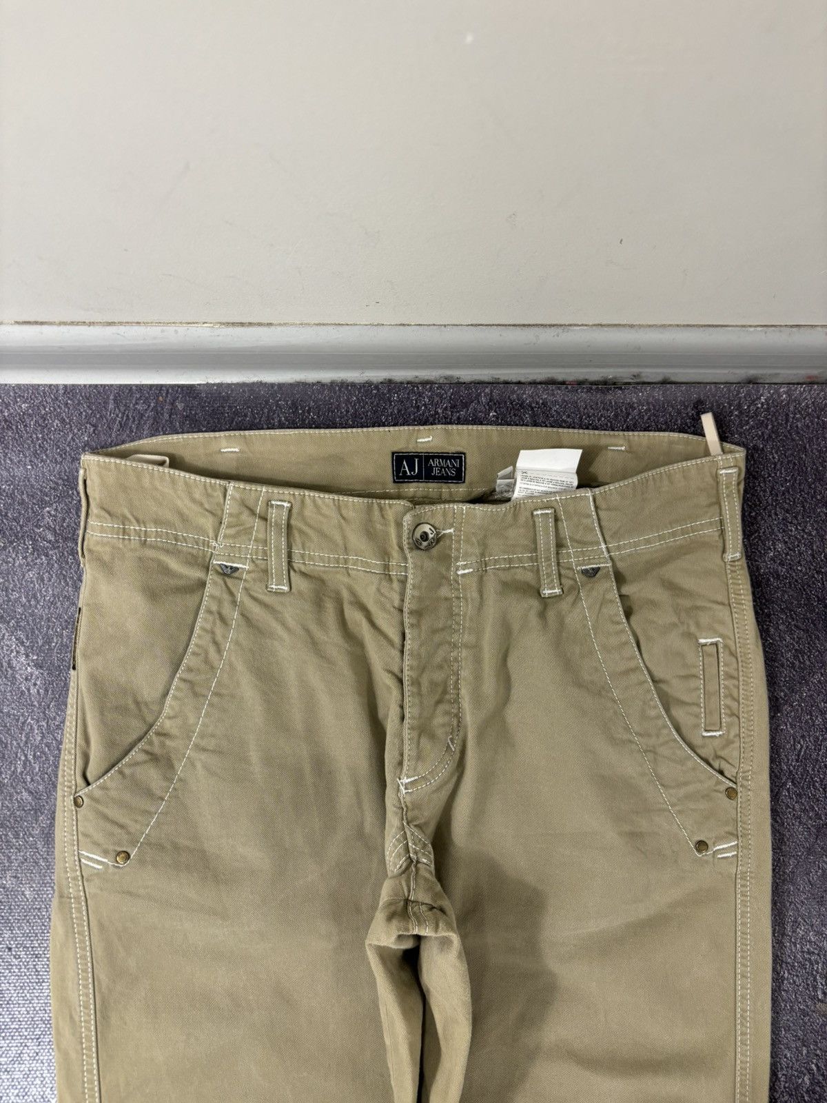 Armani Vintage Armani Jeans Men’s Structured Straight Pants Jeans Size US 32 / EU 48 - 6 Thumbnail