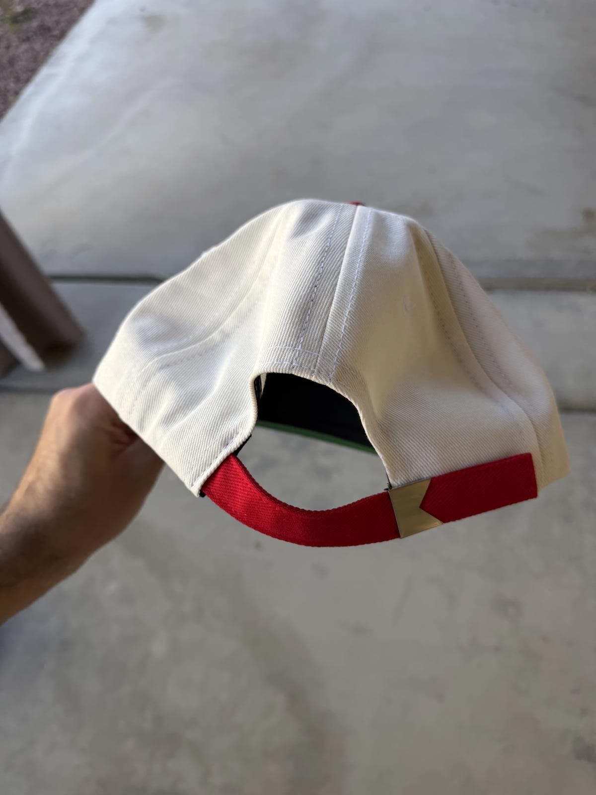 Rhude Rhude Trophy Racing Hat White Red World Championship Hat Size ONE SIZE - 5 Thumbnail