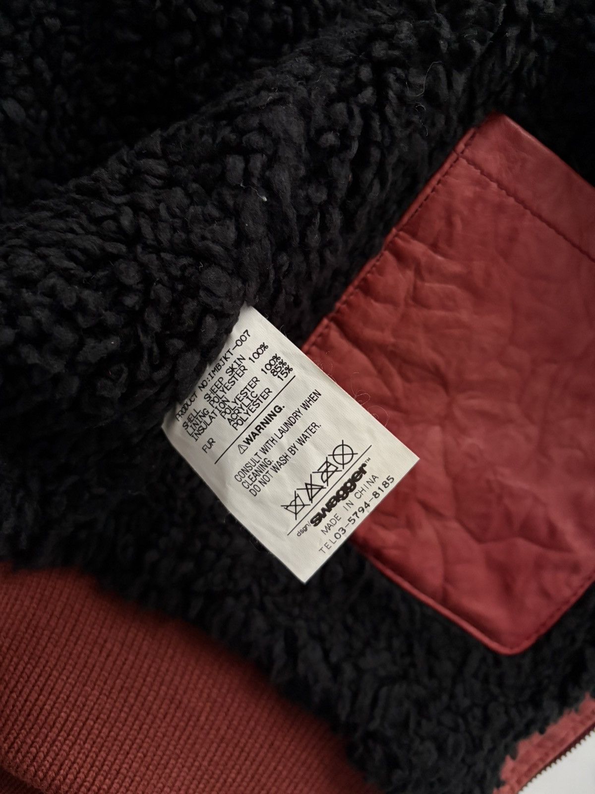 Swagger 00’s Thinsulate Sheepskin Leather Bomber Jacket Size US XS / EU 42 / 0 - 7 Thumbnail