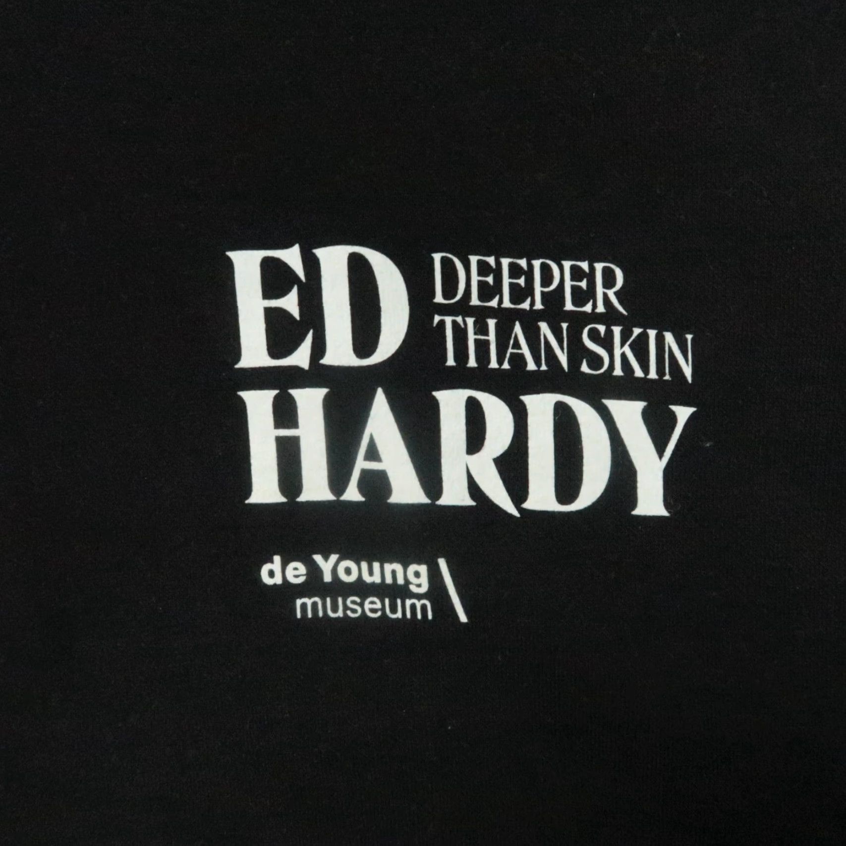 Ed Hardy Hoodie Mens Medium Black Deeper Than Skin De Young Museum Graphic