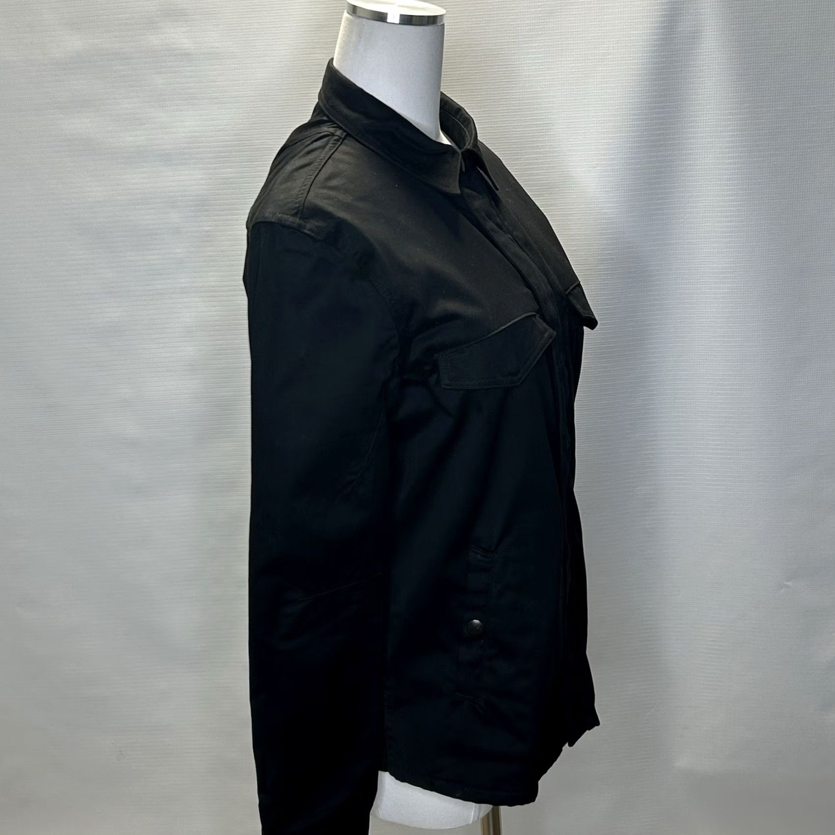 Vintage VINTAGE Monadic Mens Cargo Jacket Small Black Full Zip Shacket Size US S / EU 44-46 / 1 - 2 Thumbnail