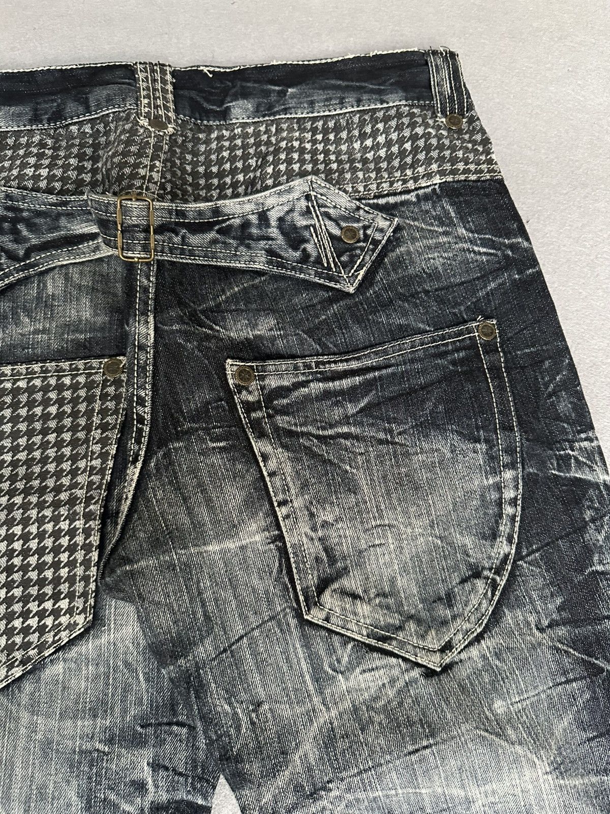 Japanese Brand FLARE Salty Dog Claw Mark Design Denim Size US 32 / EU 48 - 14 Thumbnail