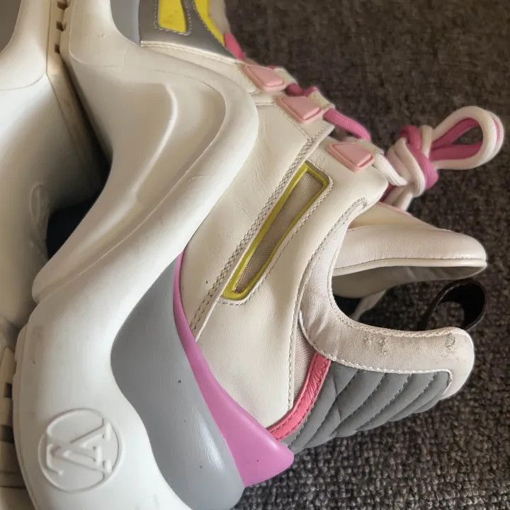 Louis Vuitton Louis Vuitton Archlight Sneakers in Pink and White -2508 Size US 7.5 / EU 40-41 - 7 Thumbnail