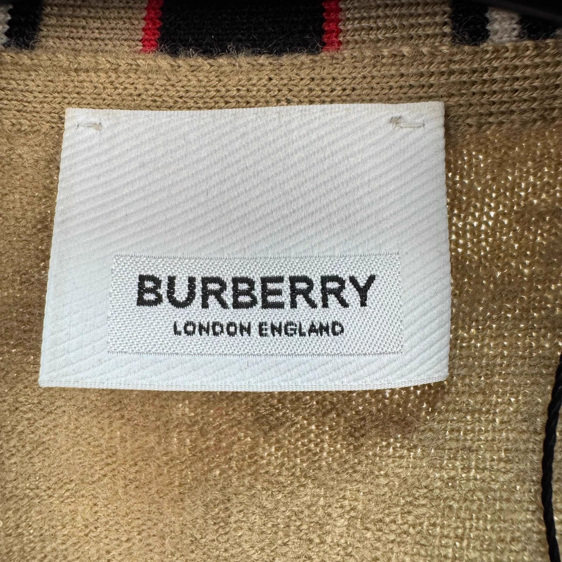 Burberry Burberry Camel Check Wool Knit Cardigan M 99 New Size US M / EU 48-50 / 2 - 5 Thumbnail
