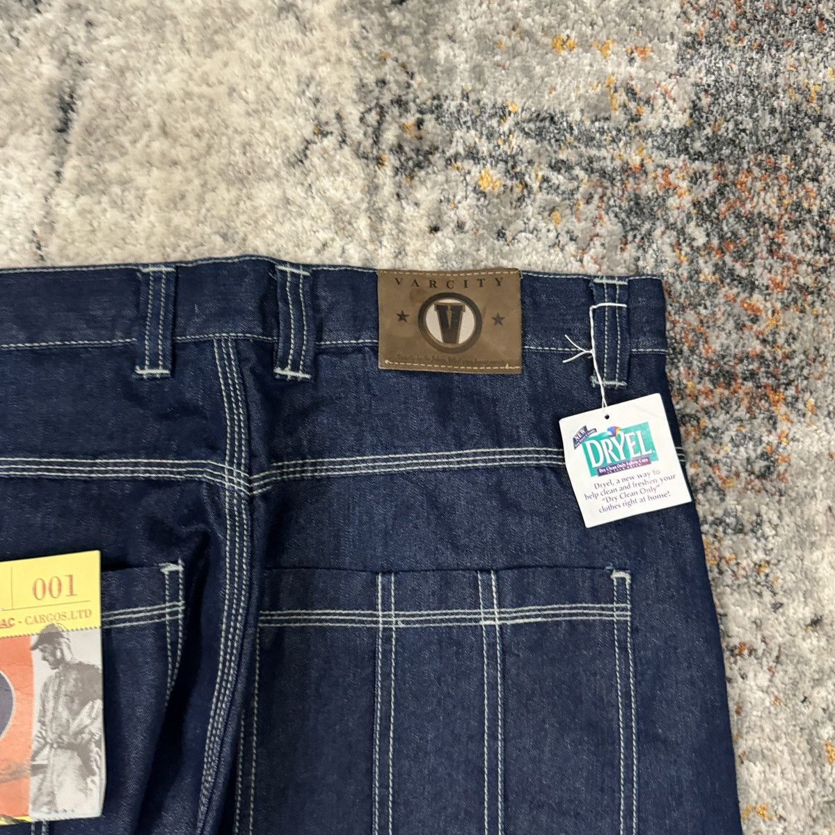 JNCO × Japanese Brand × Vintage Crazy Vintage y2k Varcity baggy wide leg cargo jeans NWT Size US 36 / EU 52 - 4 Thumbnail
