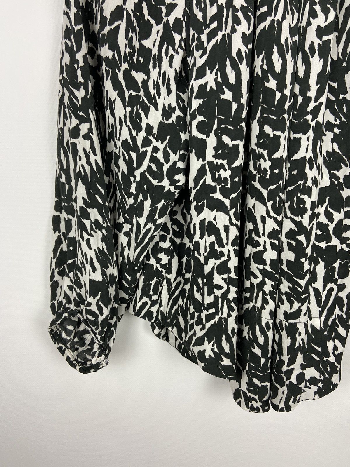 Designer × Isabel Marant Isabel Marant Silk Black and White Top Blouse Long Sleeve Size XS / US 0-2 / IT 36-38 - 16 Thumbnail