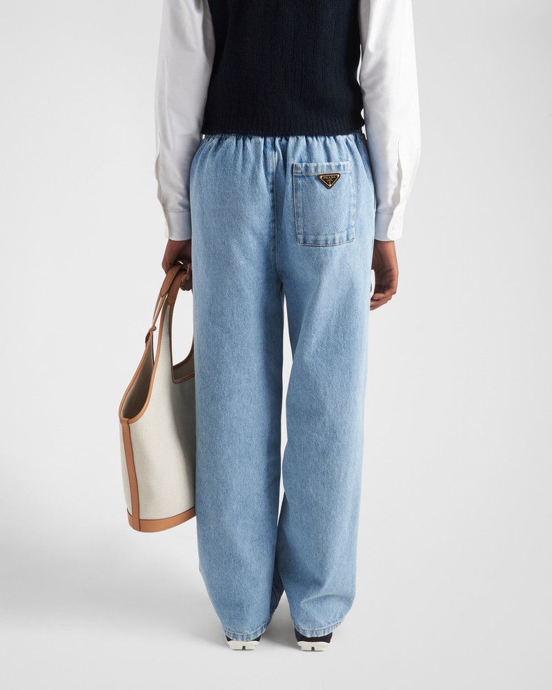 Prada o1B3y1r0526 Denim Jeans in Sky Blue Size 28" / US 6 / IT 42 - 5 Thumbnail