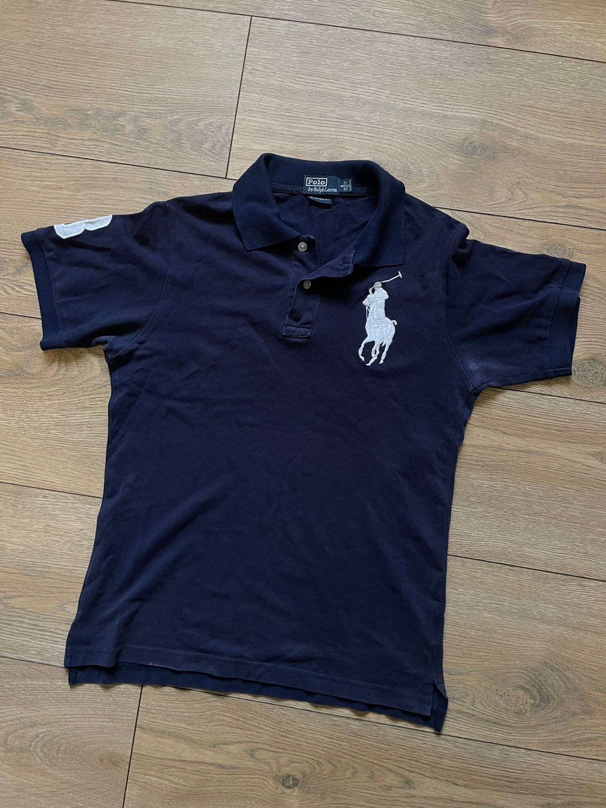 Pre-owned Polo Ralph Lauren X Vintage Polo Ralph Laurent Spellout Chief Keef Y2k Swag Drill Rugby In Navy