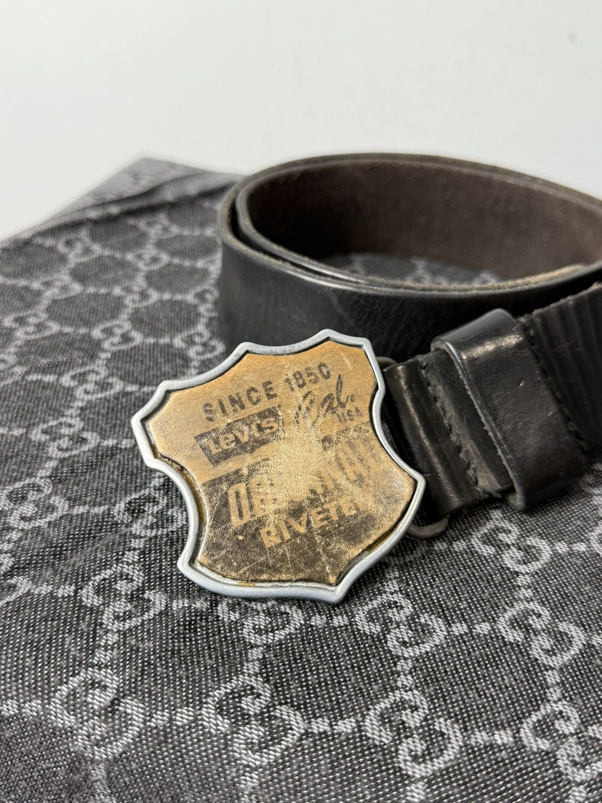Levi's Vintage Levi’s Leather Belt American Vintage Size ONE SIZE - 2 Thumbnail