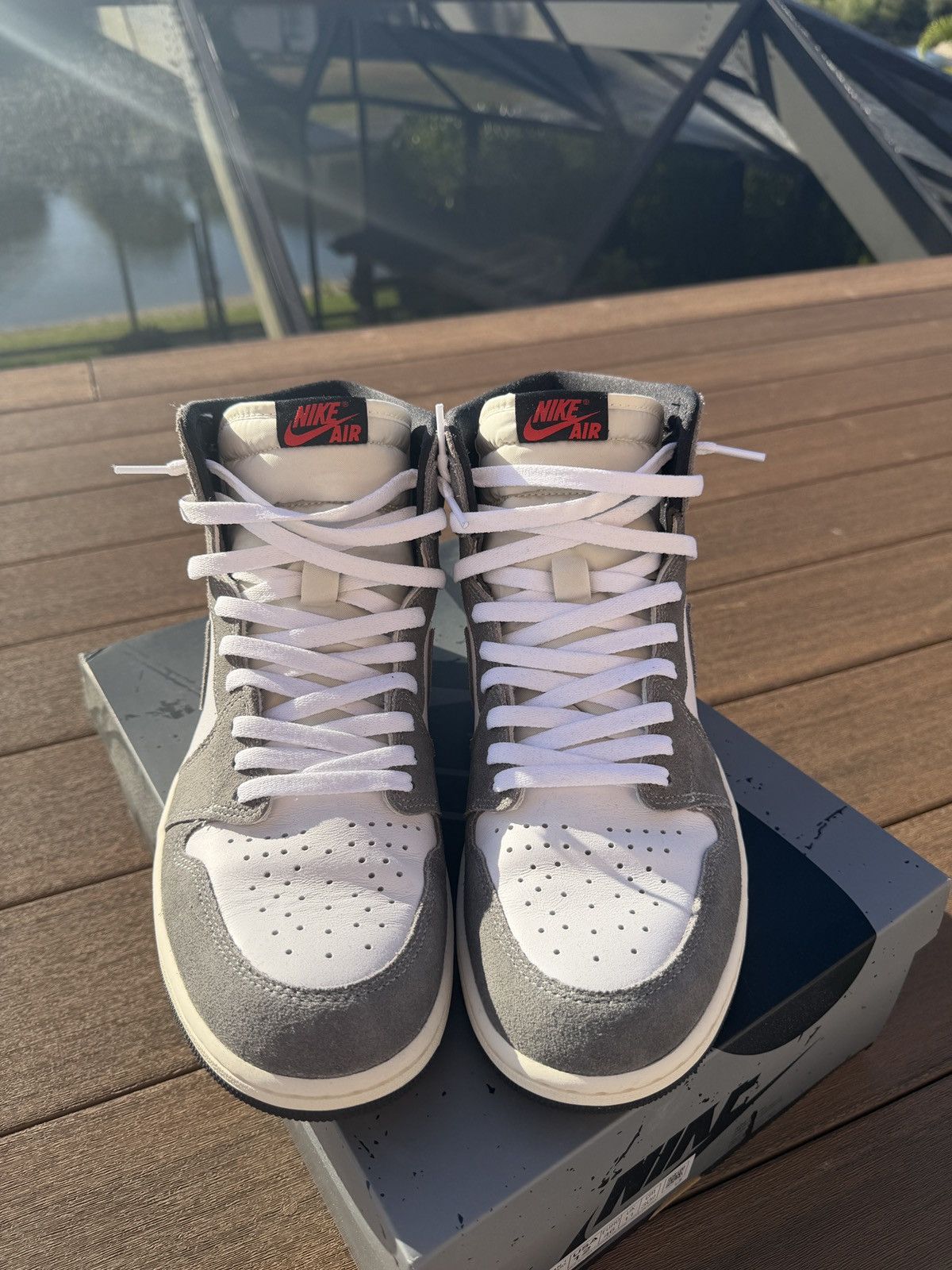 Jordan Brand Jordan 1 Retro High OG Washed Black Size US 12 / EU 45 - 3 Thumbnail