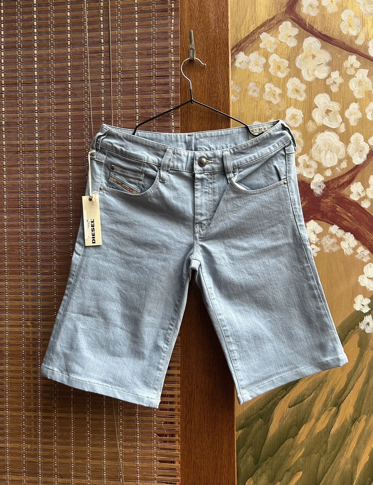Diesel Vintage Y2K Diesel Blue Denim Knee Length Shorts Size 28 Size 28" / US 6 / IT 42 - 1 Thumbnail