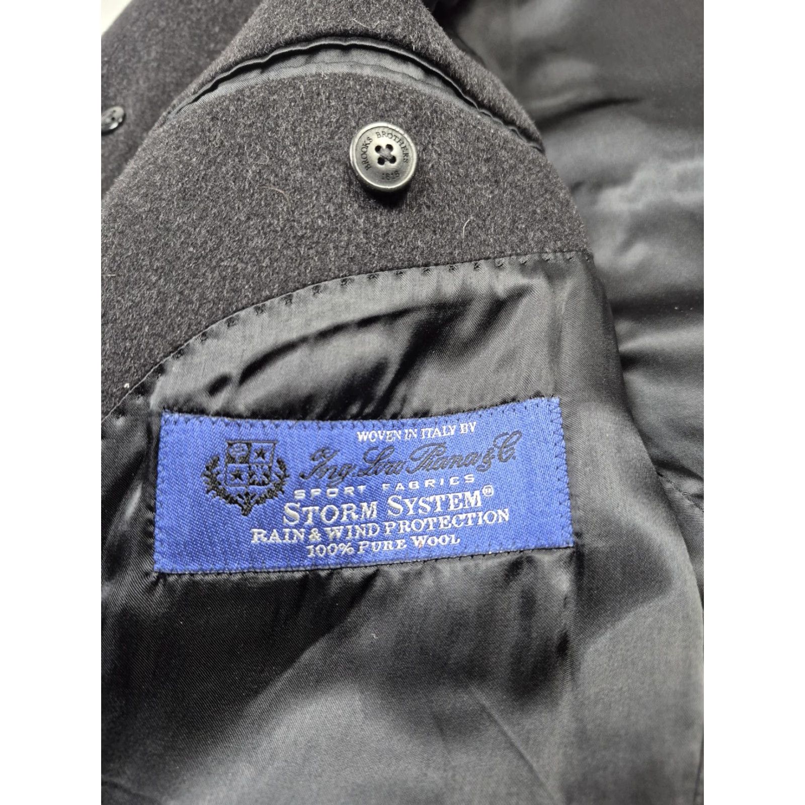 Brooks Brothers Brooks Brothers BrooksStorm Coat Mens 38S Gray Wool Loro Piana Storm System Overcoat Business Formal Wind-Resistant Size US XXS / EU 40 - 4 Thumbnail