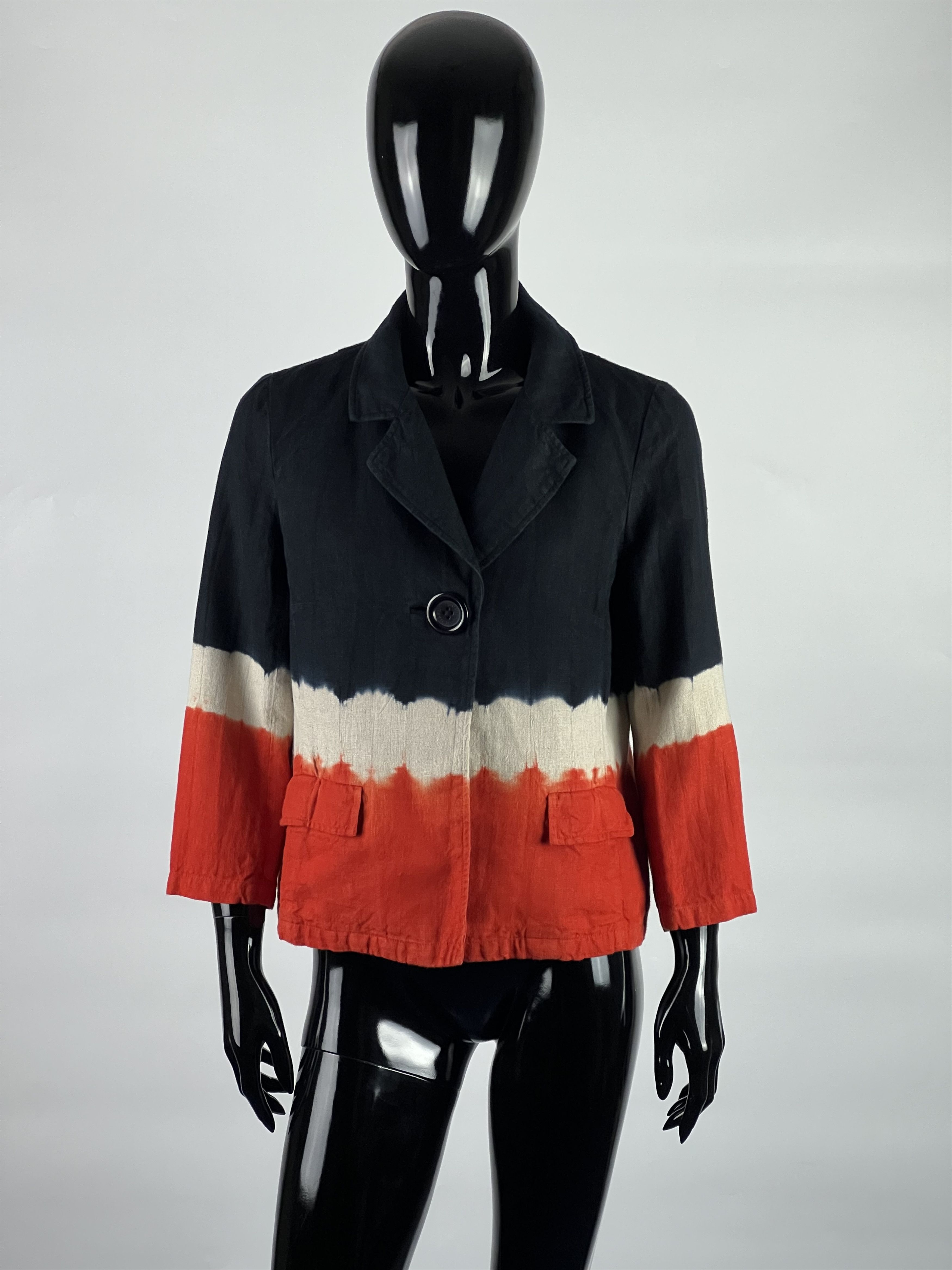 Michael Kors Michael Kors Women's 3/4 Sleeve Cropped Linen Blazer Size 6 Size M / US 6-8 / IT 42-44 - 1 Thumbnail