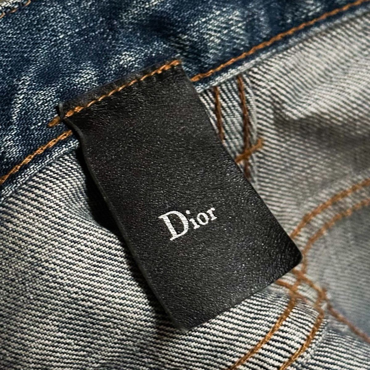 Dior CHRISTOPHE DECARNIN Dior SS03 Hedi Era Clawmark Denim Size US 33 - 7 Thumbnail