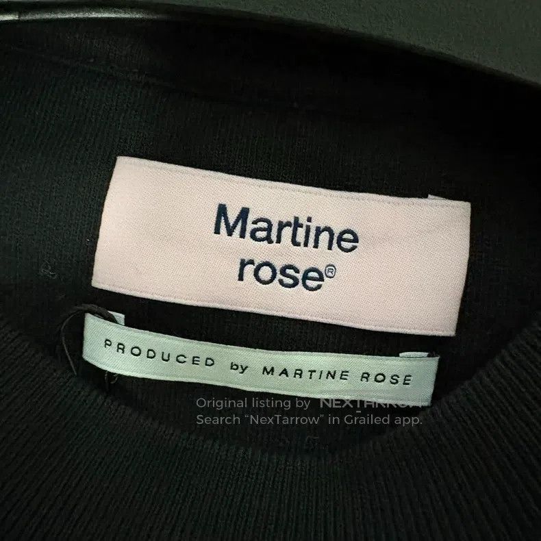 Martine Rose Martine Rose Black front cursive logo sweater Size US XL / EU 56 / 4 - 3 Thumbnail