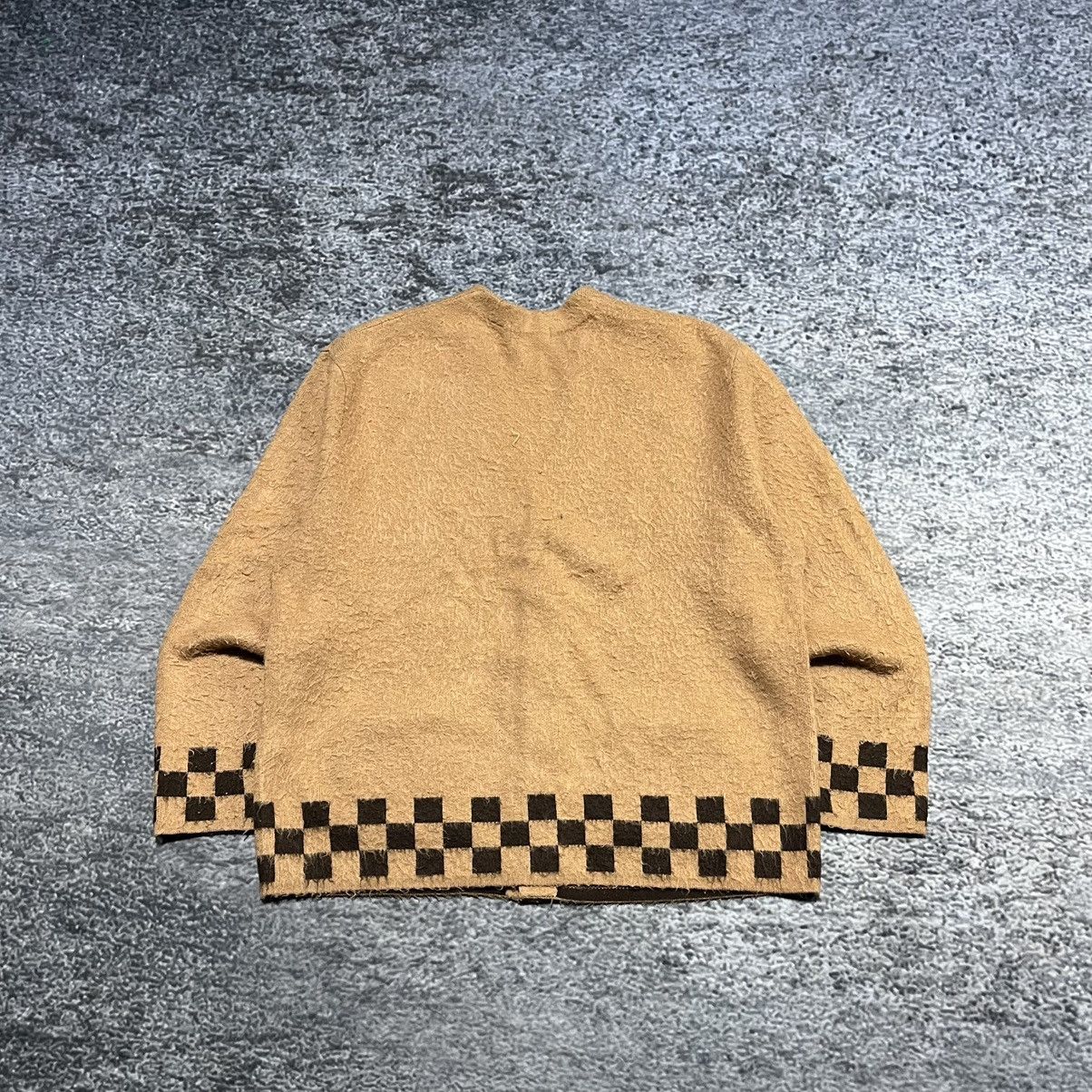 Supreme Supreme Brushed Checkerboard Cardigan Sweater Size Large