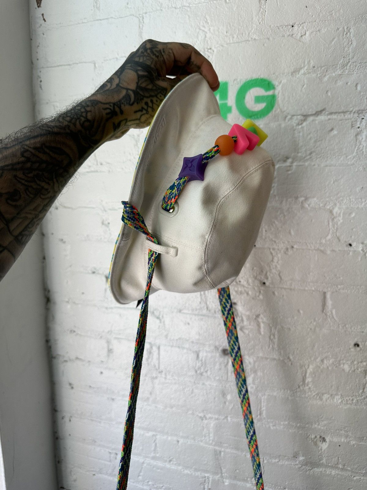 Louis Vuitton × Virgil Abloh LAST SEASON VIRGIL LV BUCKET HAT Size ONE SIZE - 3 Thumbnail