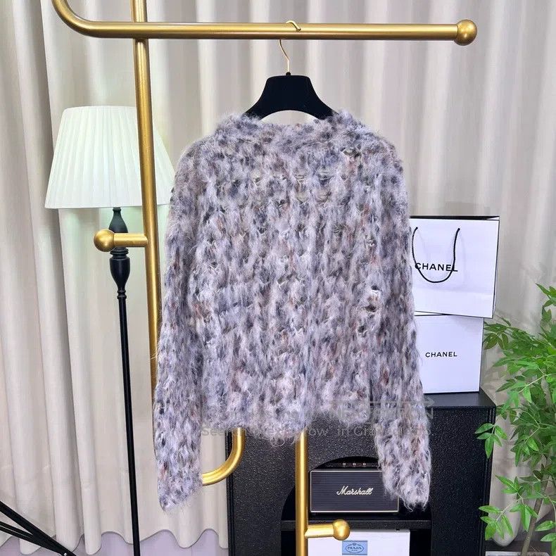 Brunello Cucinelli Brunello Cucinelli 23FW Hollow Woven Horsehair Sweater Size XS / US 0-2 / IT 36-38 - 2 Thumbnail