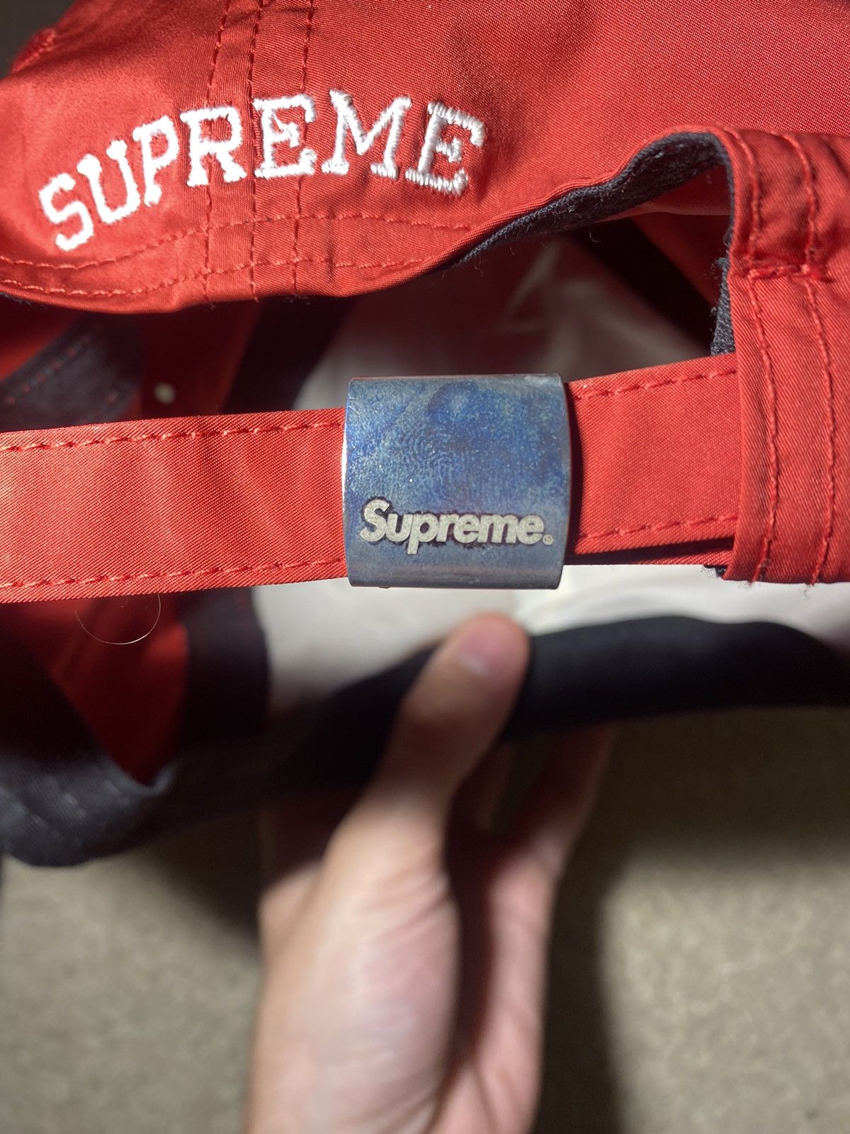 Supreme Supreme Nylon Visor Label 6-Panel Size ONE SIZE - 5 Thumbnail